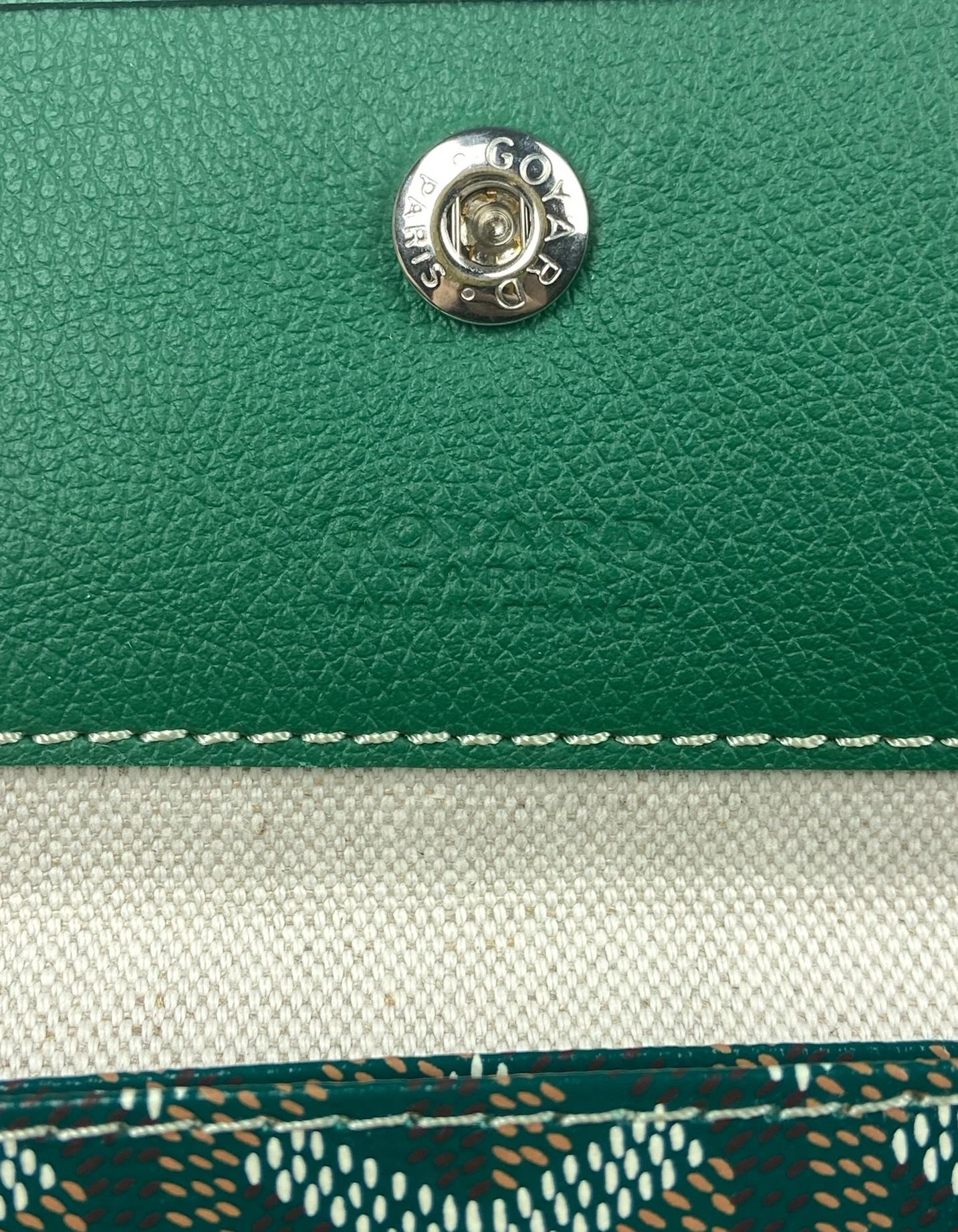 Goyard Grünes Canvas Goyardine Boheme Hobo Tasche im Angebot 4