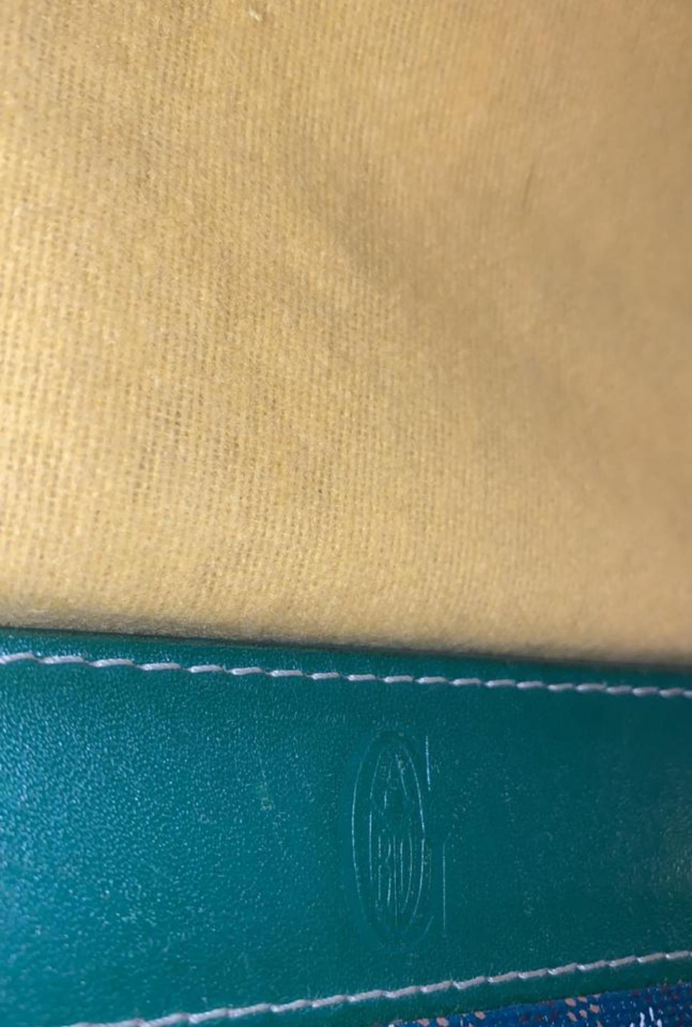 Goyard Green Chevron Matignon Zippy Wallet Zip Around 855712 3