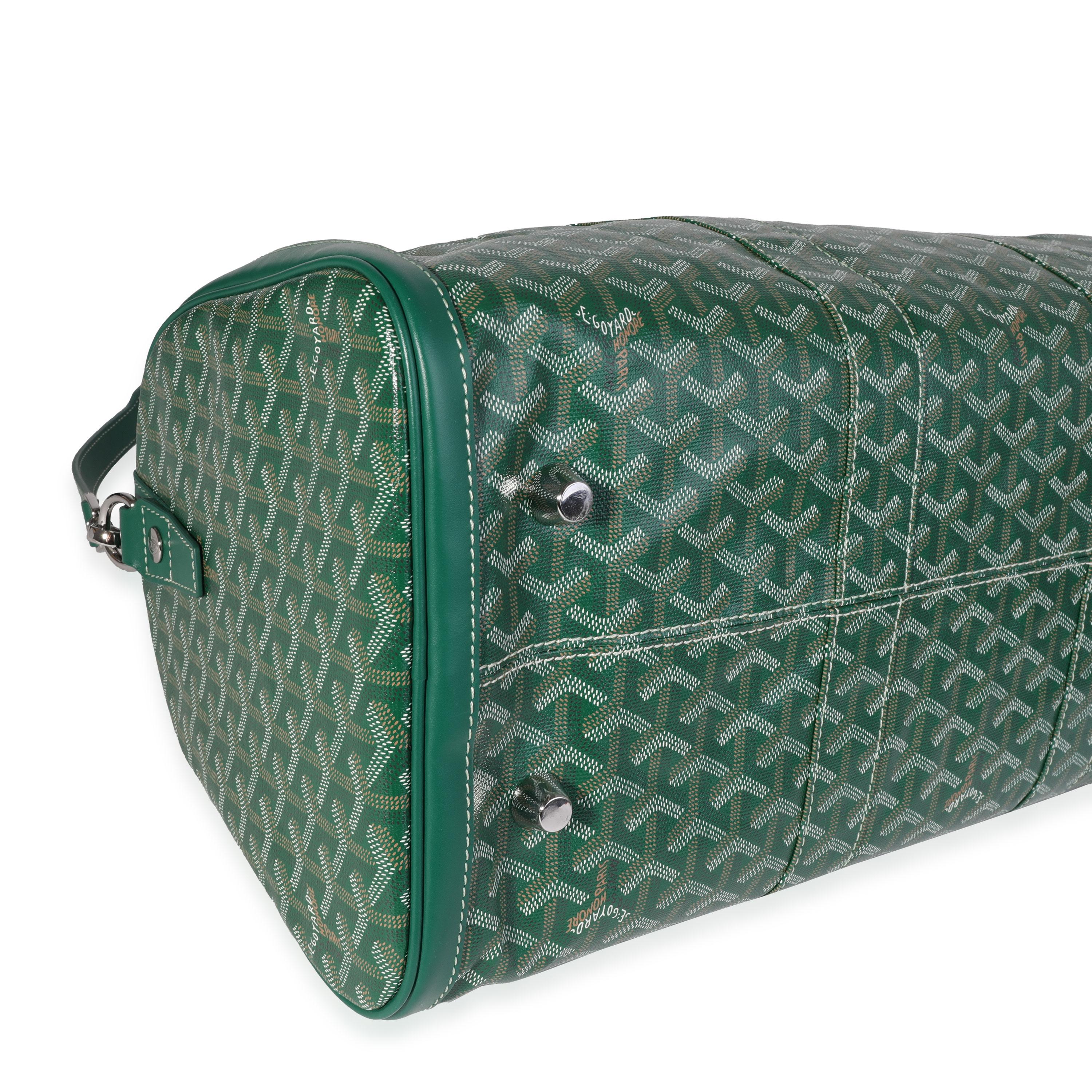 Goyard Grün Goyardine Canvas & Clamecy Rindsleder Croisière 50 3