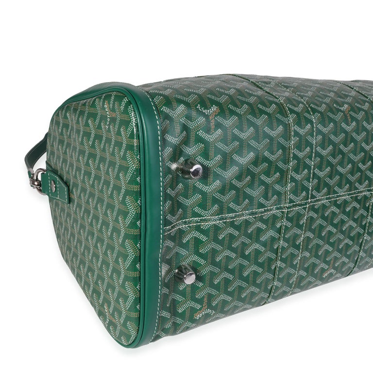 Authentic Goyard Green Women's Horizontal Square Canvas Bag for