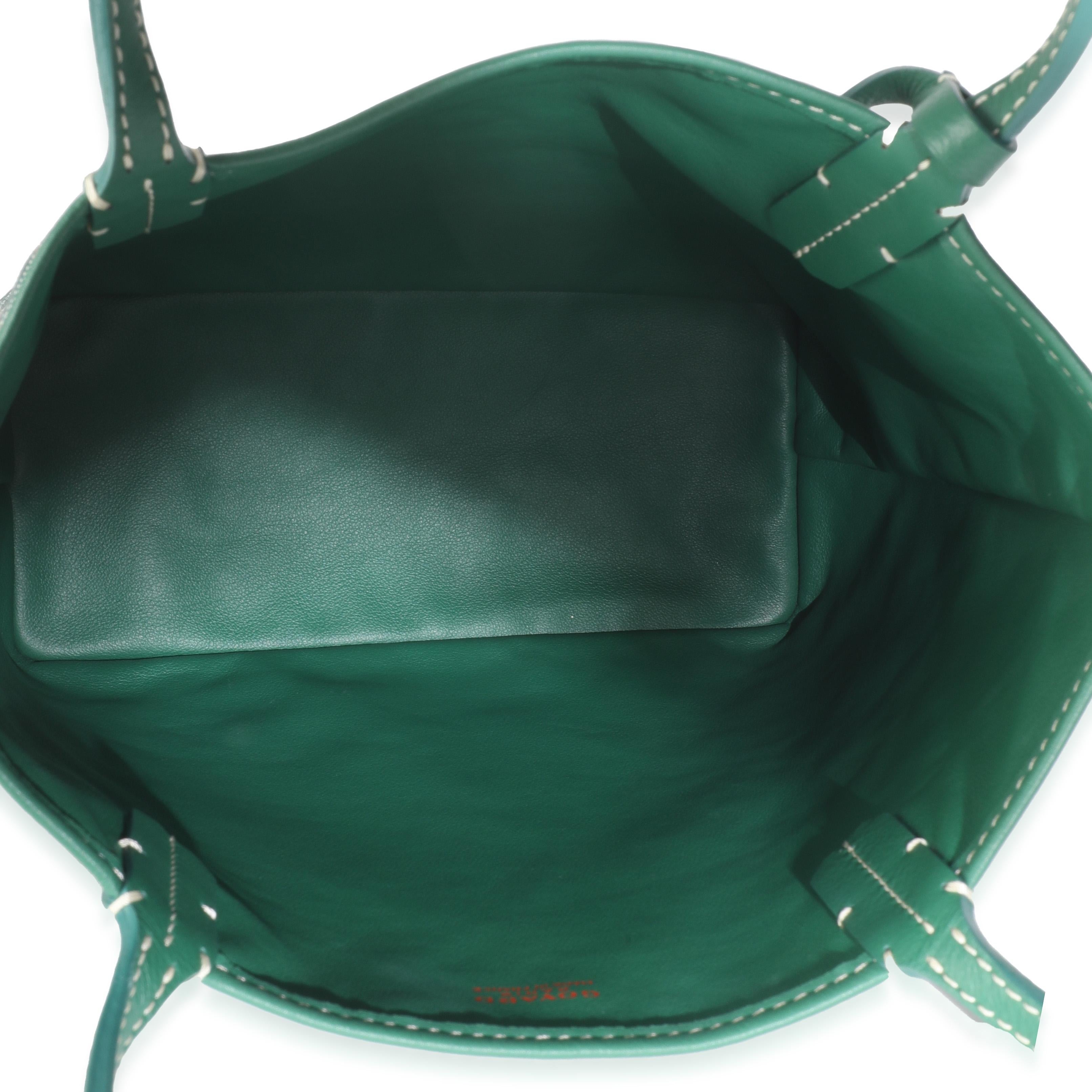 Goyard Green Goyardine Canvas Mini Anjou For Sale 1