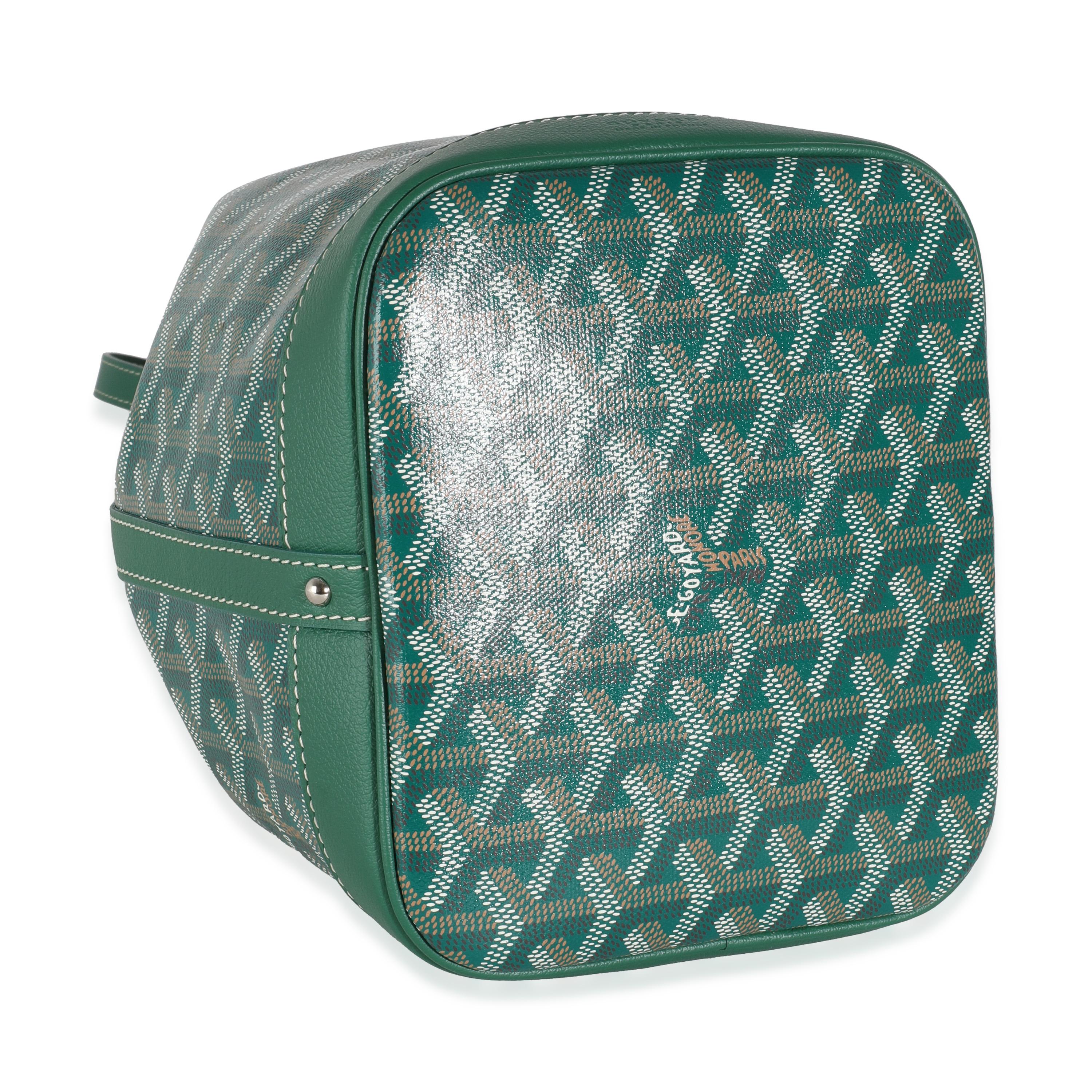Goyard Green Goyardine Canvas Petit Flot Bucket PM 1