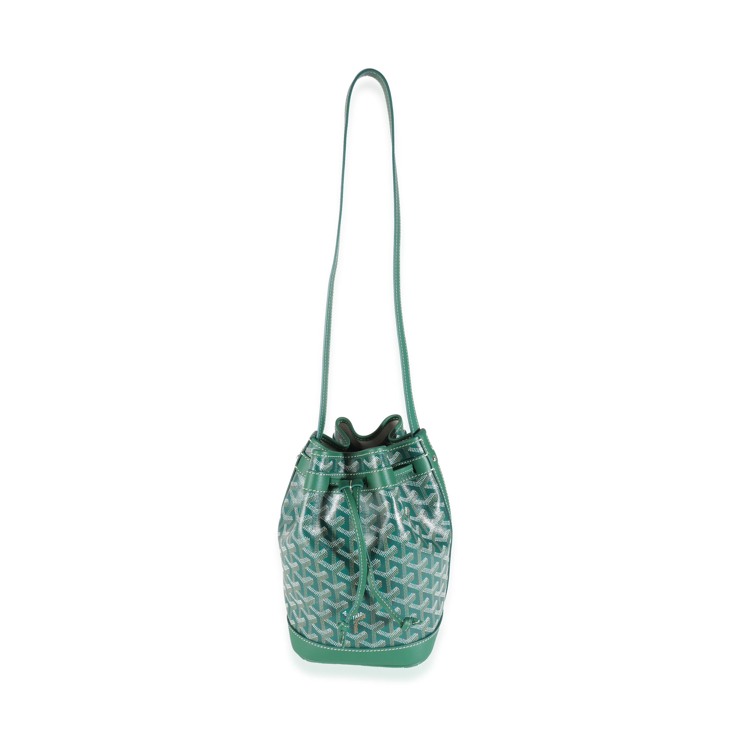 Goyard Green Goyardine Canvas Petit Flot Bucket PM 2