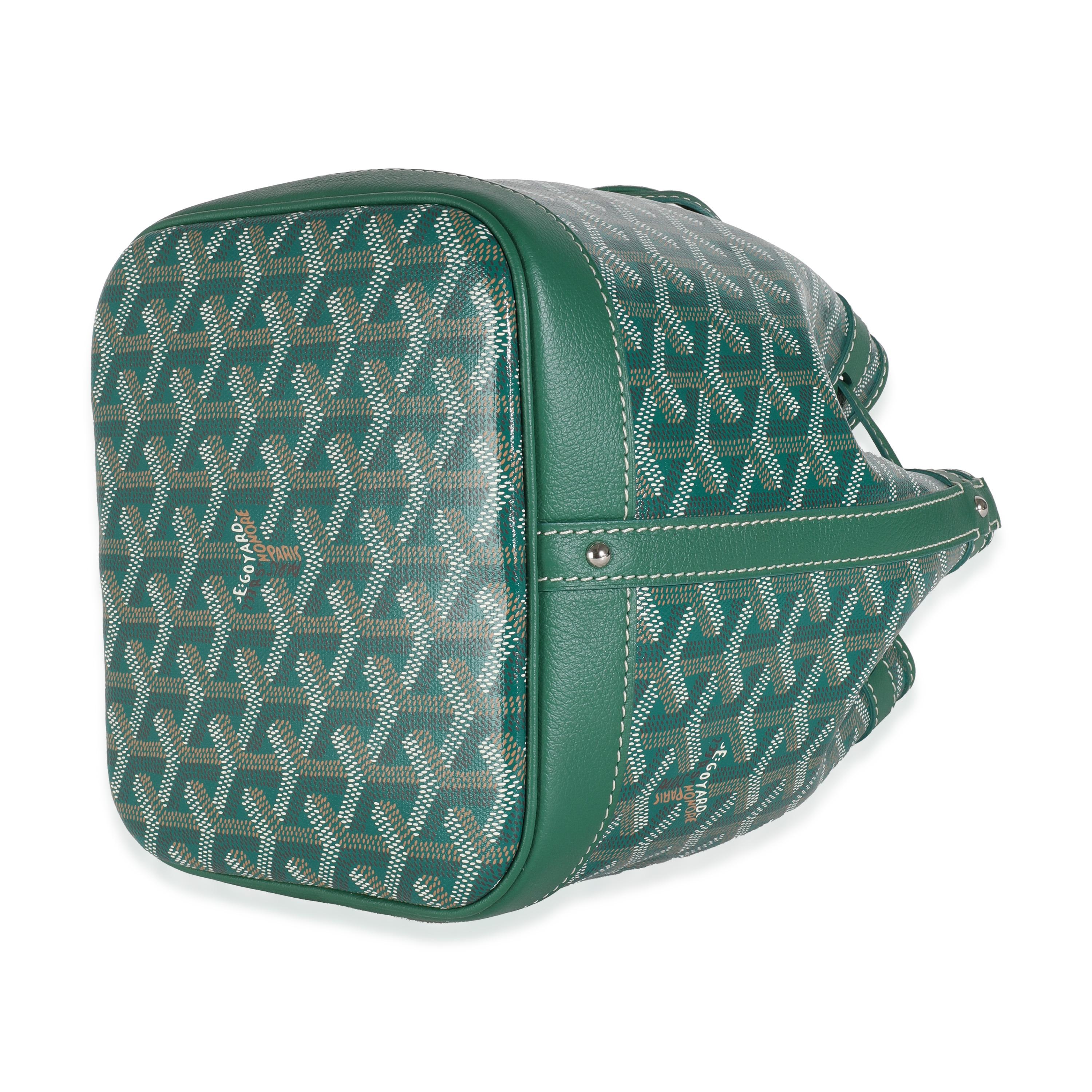 Goyard Green Goyardine Canvas Petit Flot Bucket PM 3