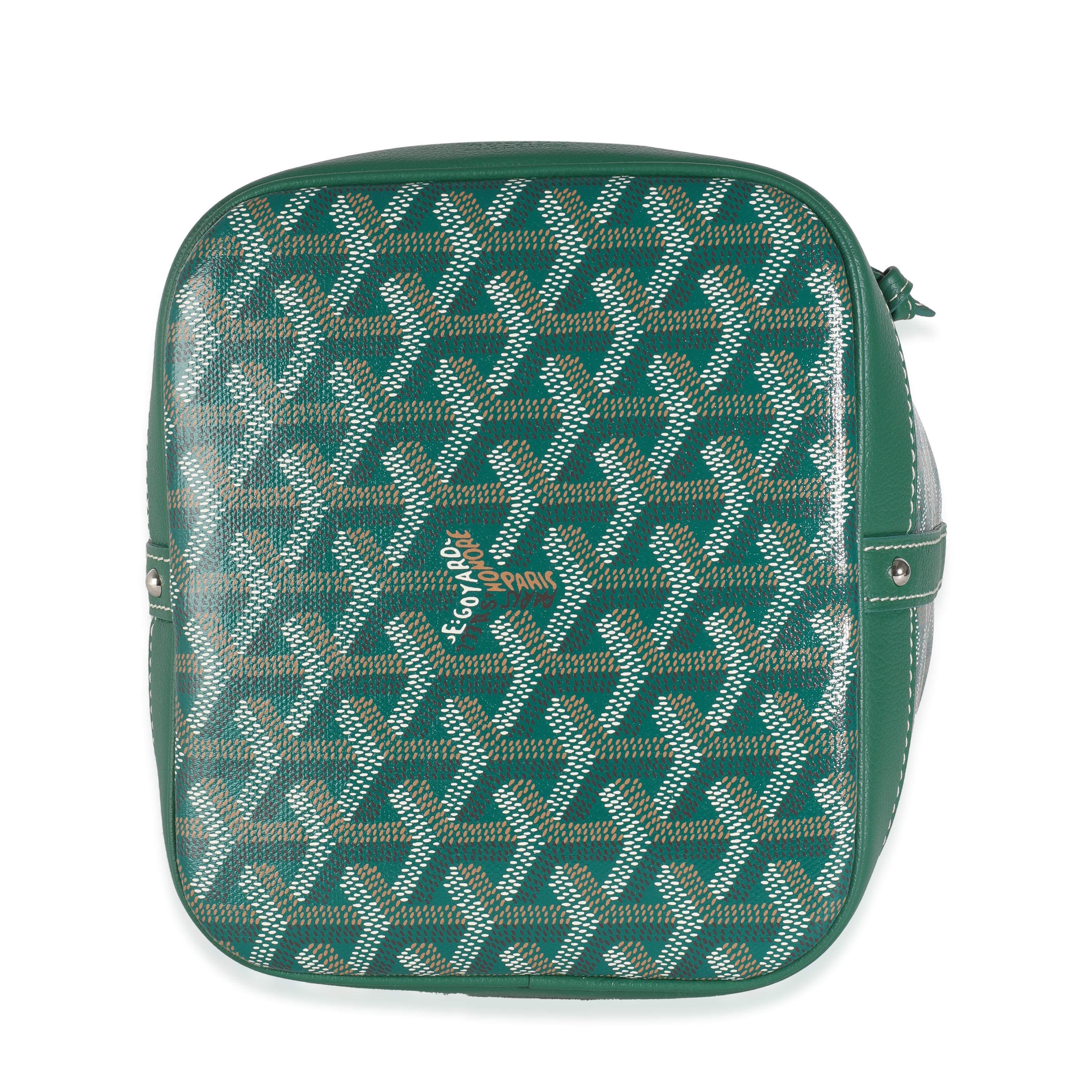 Goyard Green Goyardine Canvas Petit Flot Bucket PM 4