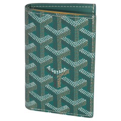 Goyard Green Goyardine Canvas Saint Pierre Card Holder