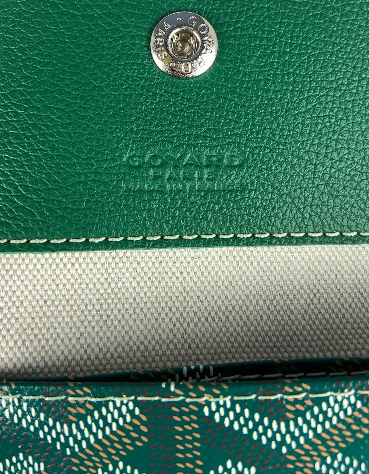Goyard Green Goyardine Canvas St. Louis GM Tote Bag For Sale 4