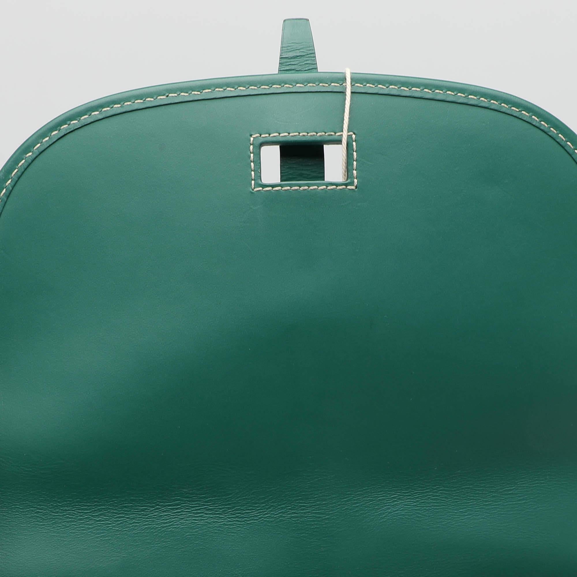 Goyard Green Goyardine Coated Canvas and Leather Belvedere II PM Saddle Bag 3