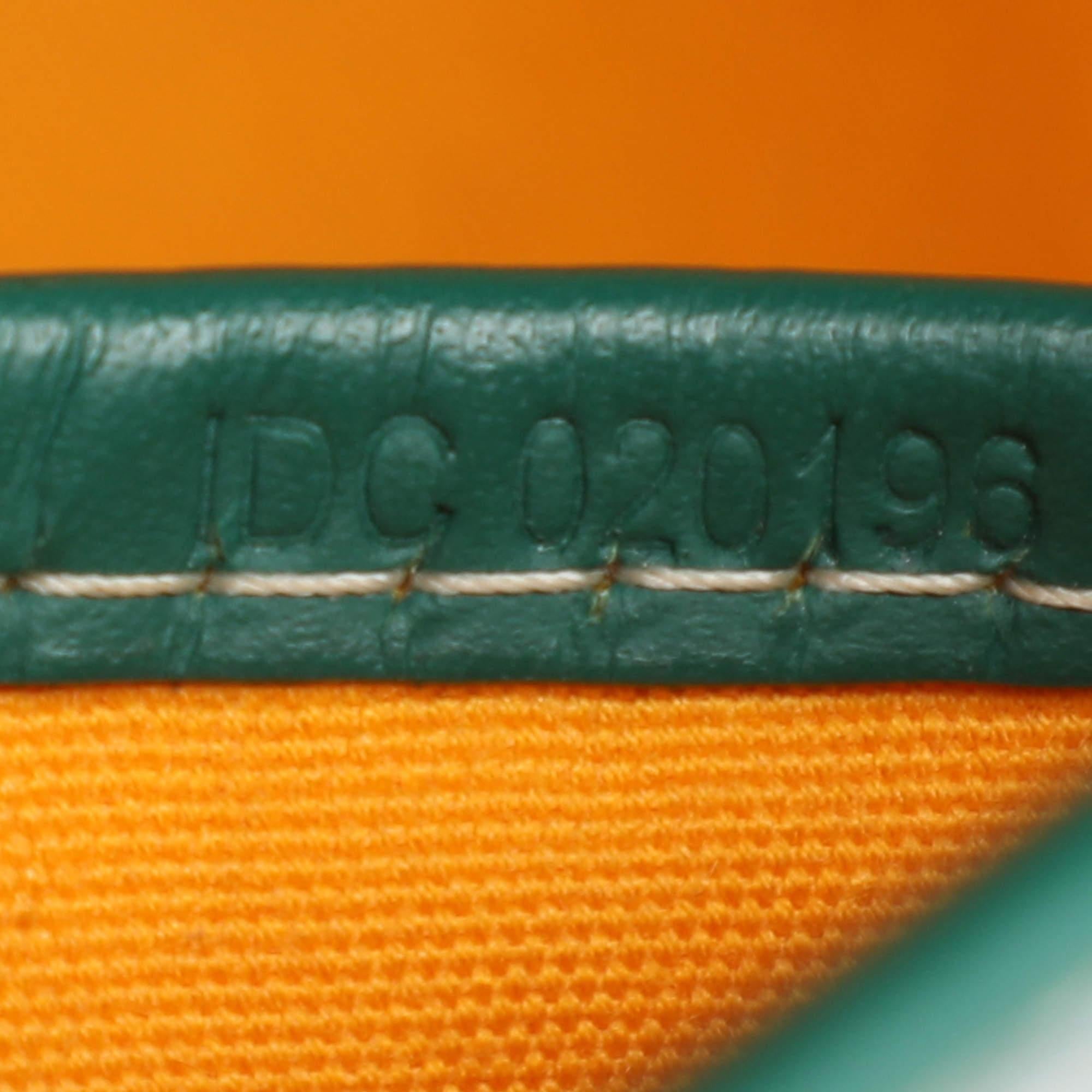 Goyard Green Goyardine Coated Canvas and Leather Belvedere II PM Saddle Bag 5