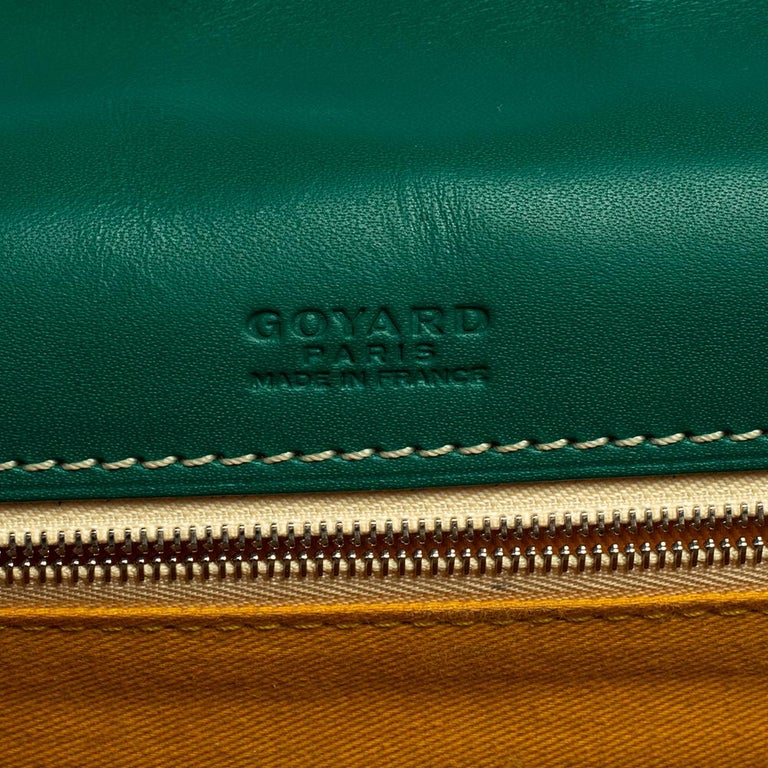 Goyard Green Goyardine Coated Canvas and Leather Belvedere PM Bag Goyard