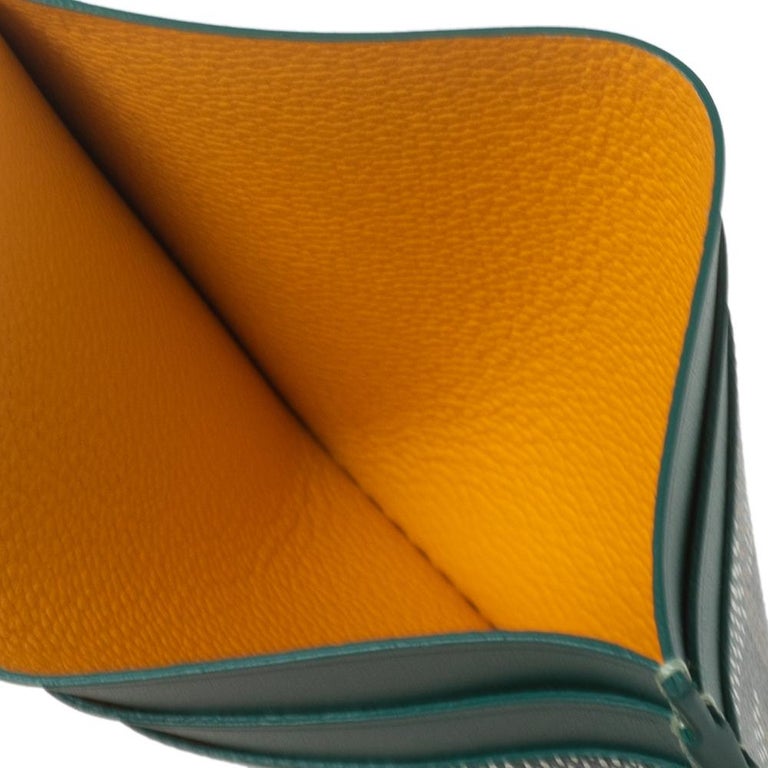 Goyard Green Goyardine Coated Canvas and Leather Saint Sulpice Card