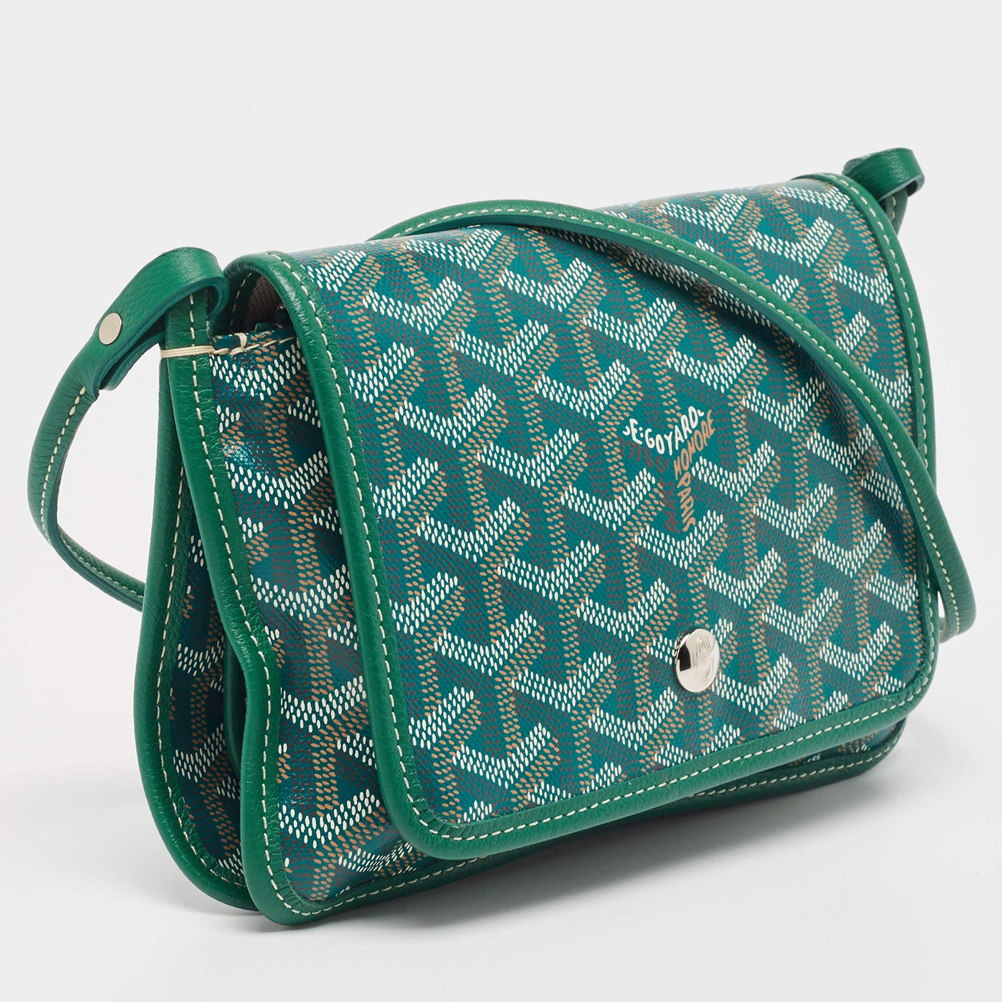 Goyard Green Goyardine Coated Canvas Plumet Crossbody Bag 1