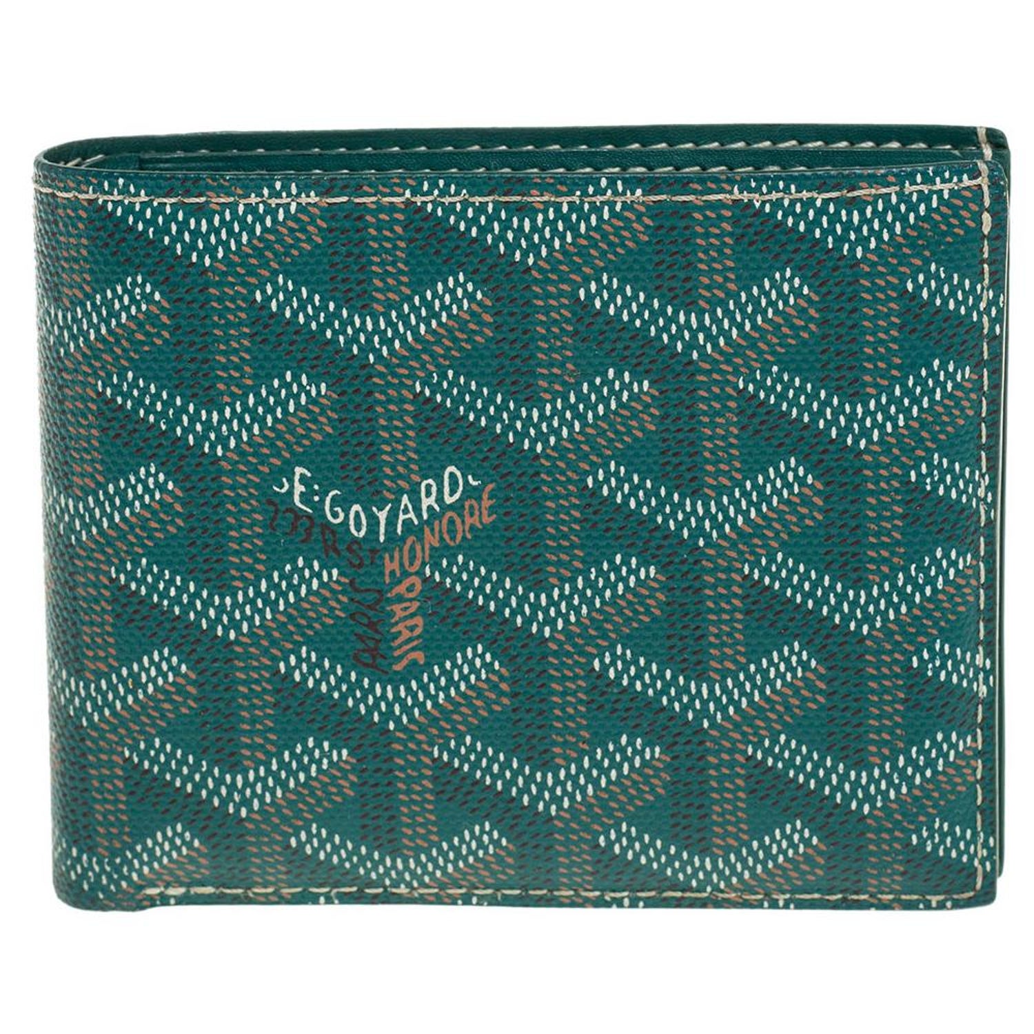 Goyard Green Goyardine Coated Canvas Victoire Bifold Wallet at  