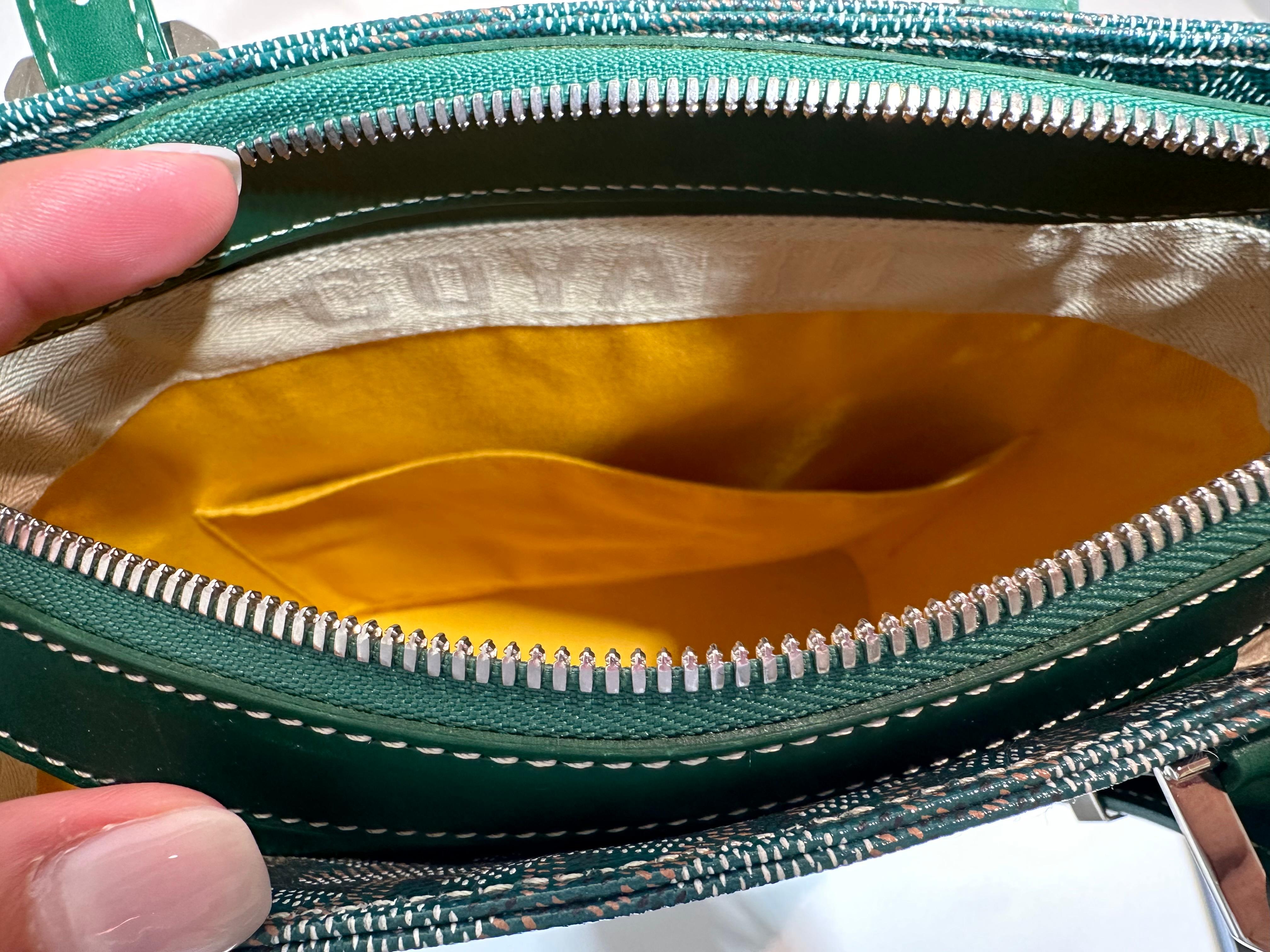 Goyard Green Goyardine Mini Tote 2
