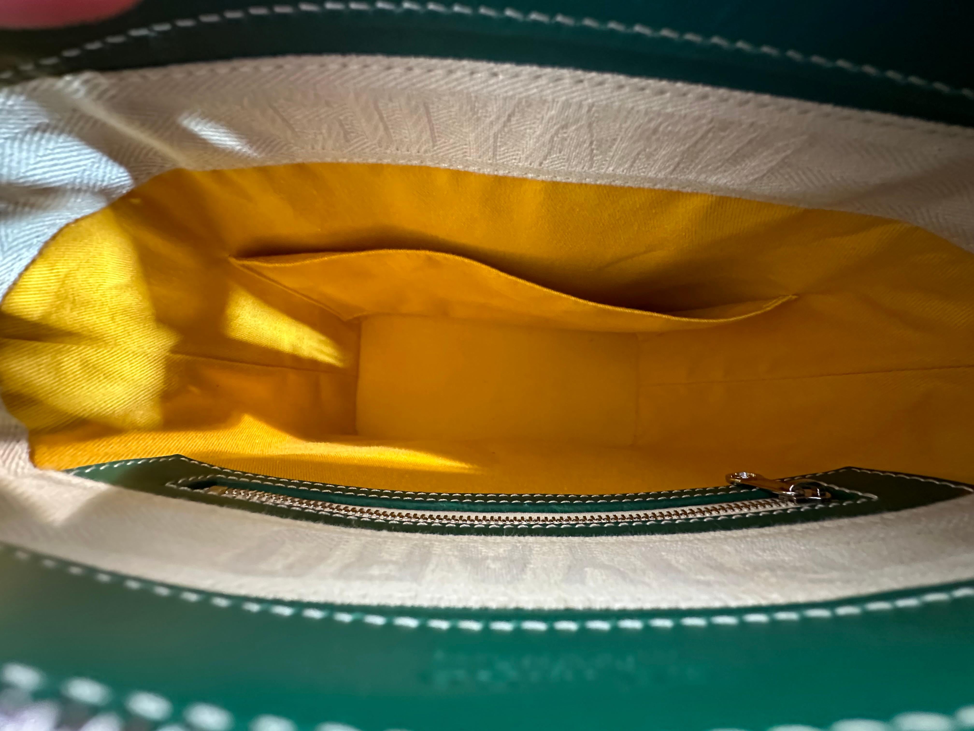 Goyard Green Goyardine Mini Tote 4