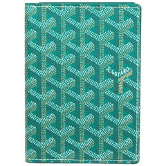 Goyard Green Goyardine Saint Paul Passport Wallet