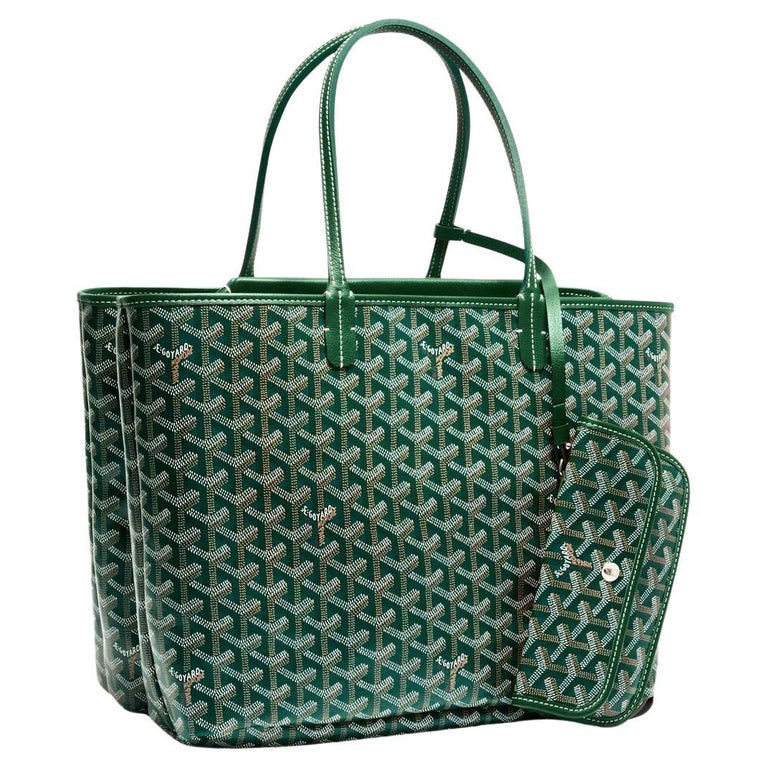 Green Goyard St. Louis Tote Bag at 1stDibs  goyard green purse, green  goyard st louis tote, goyard green tote bag