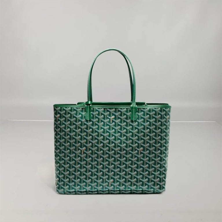 green goyard purse