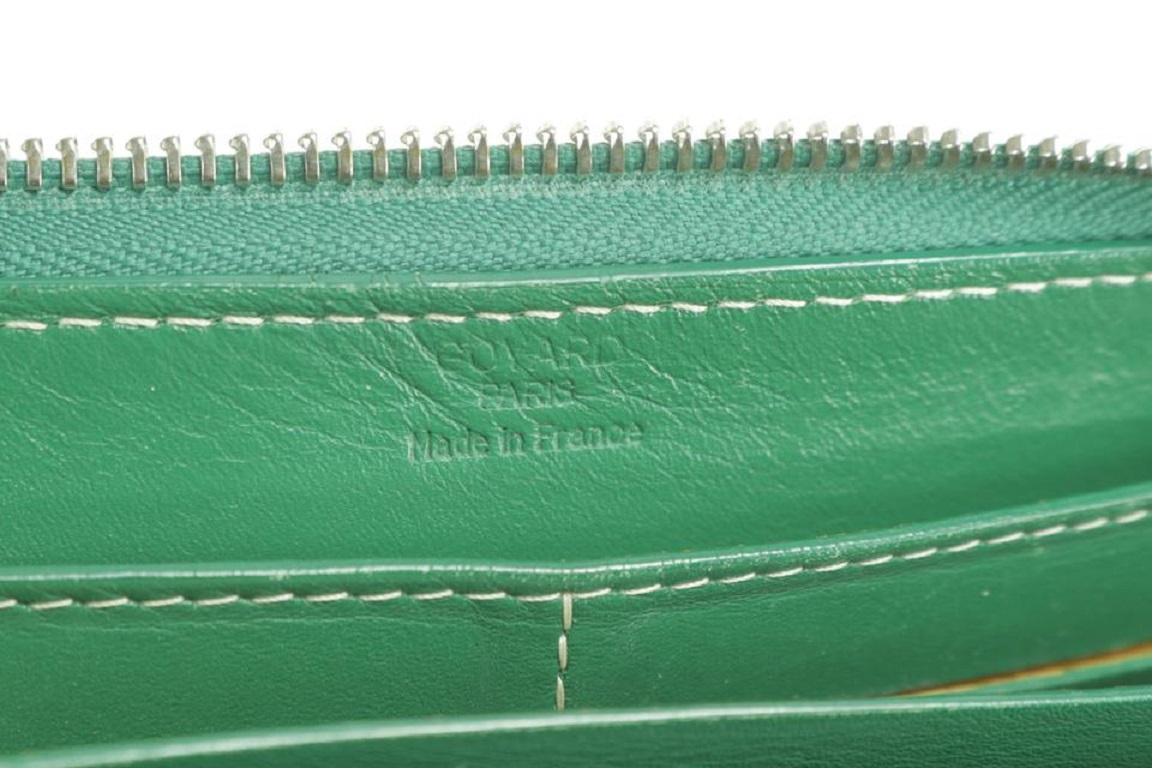 Goyard Green Matignon Gm Chevron Zip 224311 Wallet 2