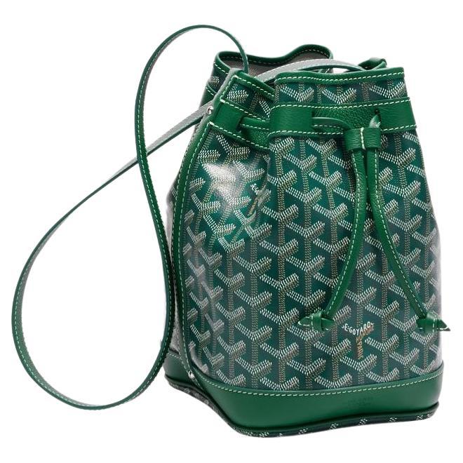 Goyard Green Petit Flot Bucket Bag For Sale at 1stDibs