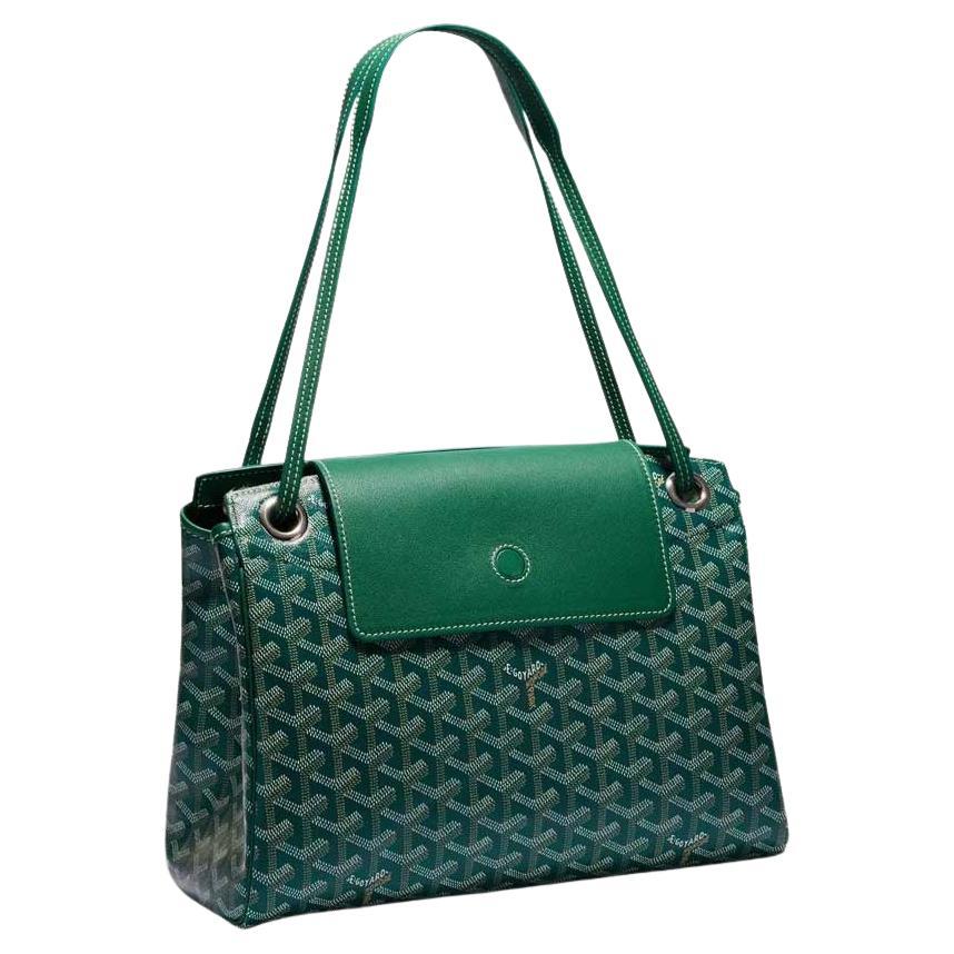 Goyard Plumet Bag Clutch Crossbody Wallet Blue Coated Canvas New at