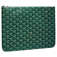 Goyard Green Sénat MM pouch at 1stDibs  goyard senat pouch, senat pm  pocket, green goyard pouch