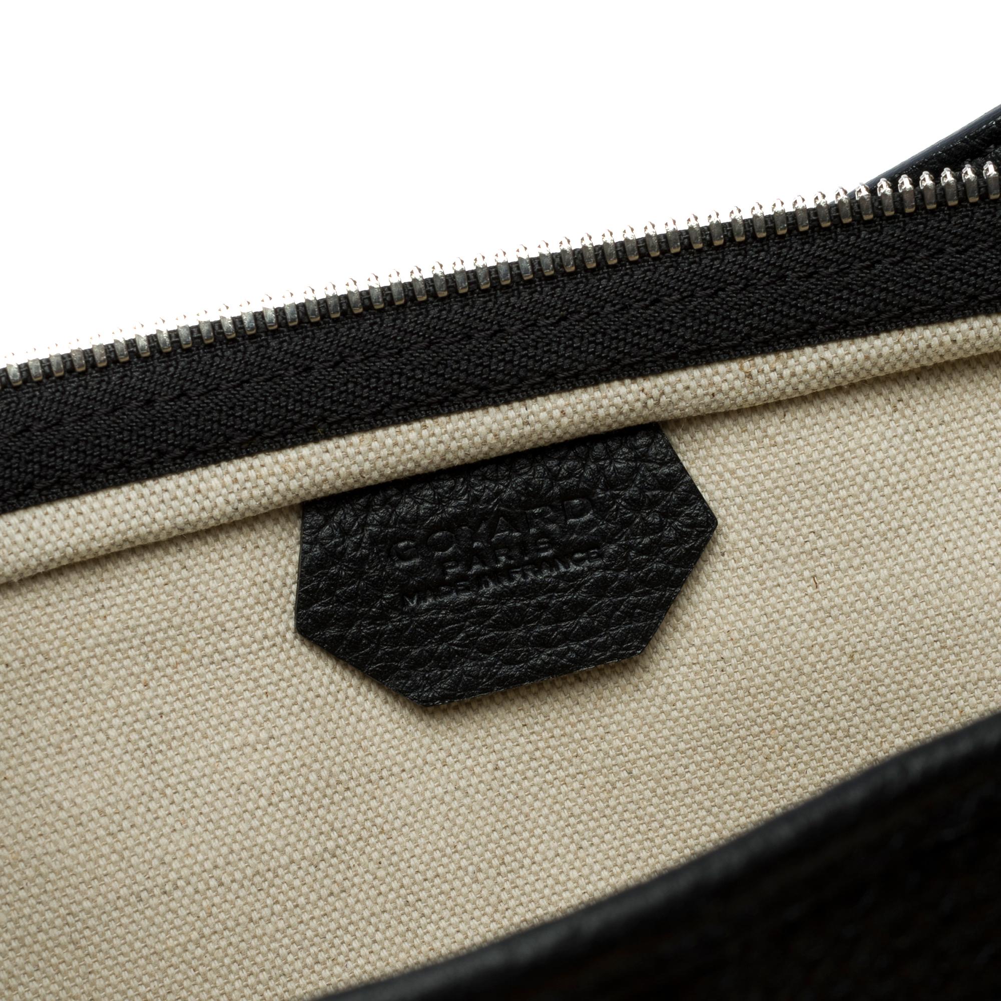 Goyard Grenadine Hobo bag in coated canvas and black leather For Sale 3