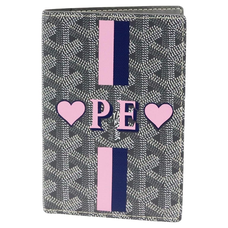 Goyard Grenelle Personalised Coated Canvas And Leather Passport Holder For  Sale at 1stDibs | goyard passport holder, goyard passport cover, goyard  pink passport holder