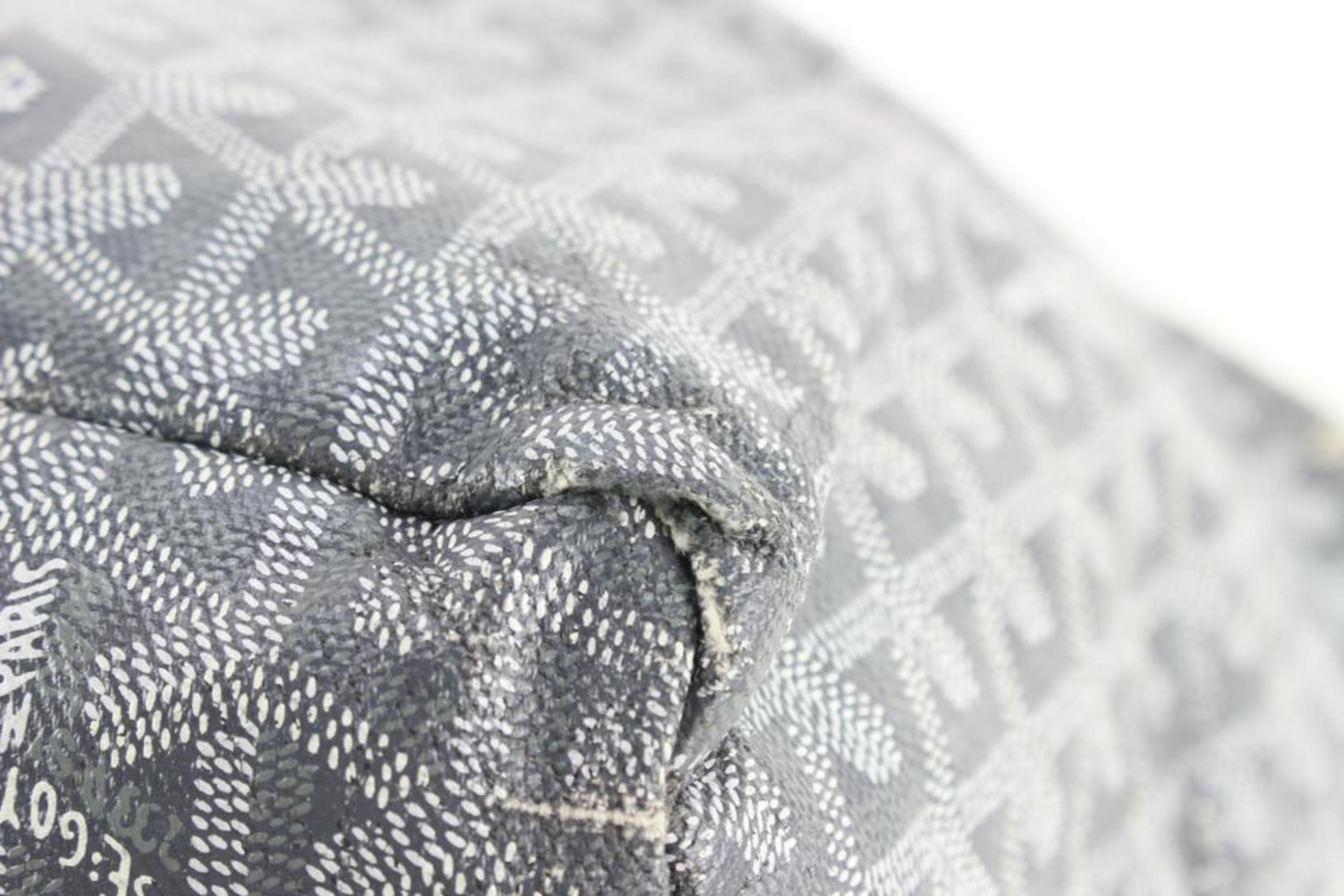 Women's Goyard Grey Chevron St Louis PM Tote 11gy630s