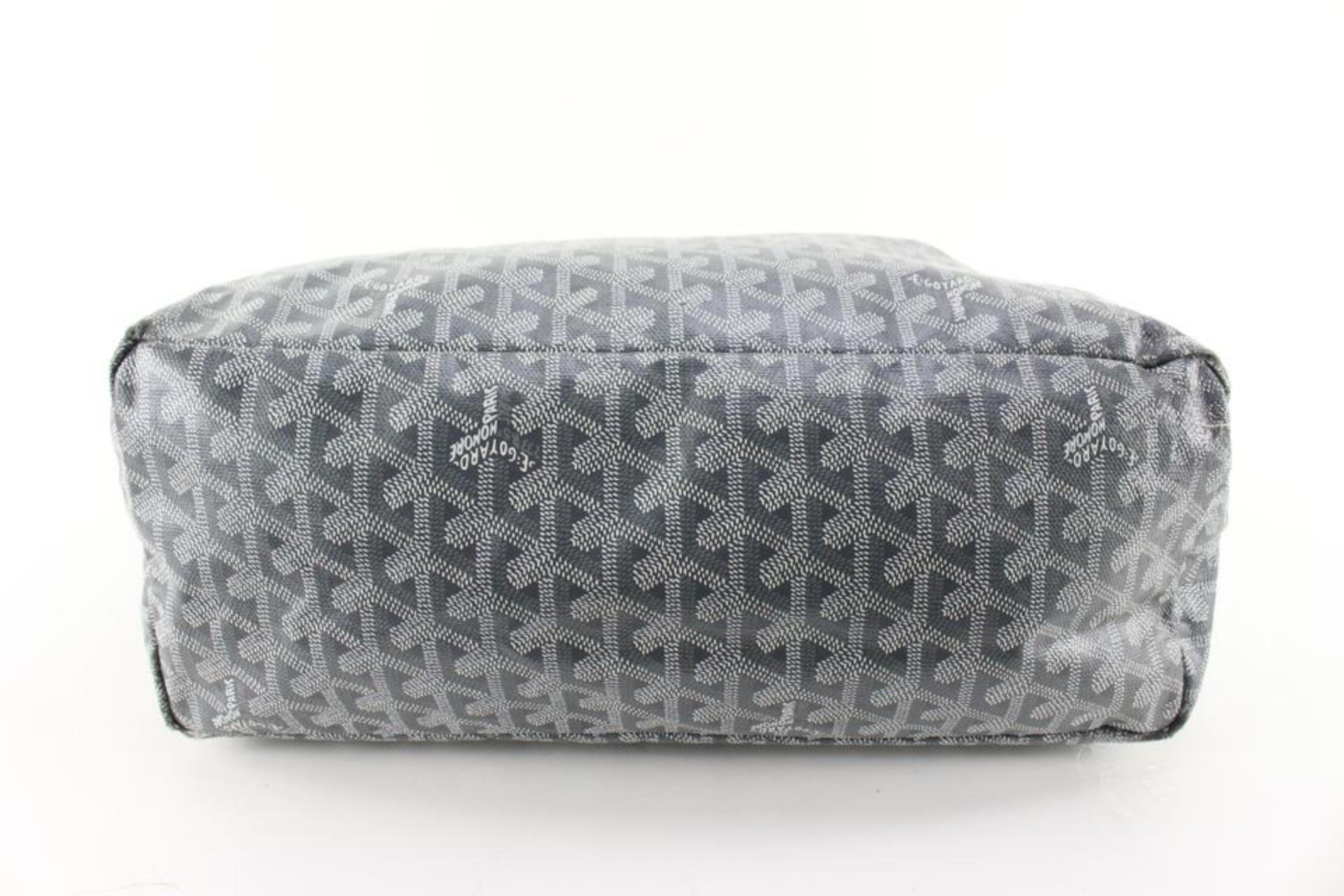 Goyard Grey Chevron St Louis PM Tote 11gy630s 1