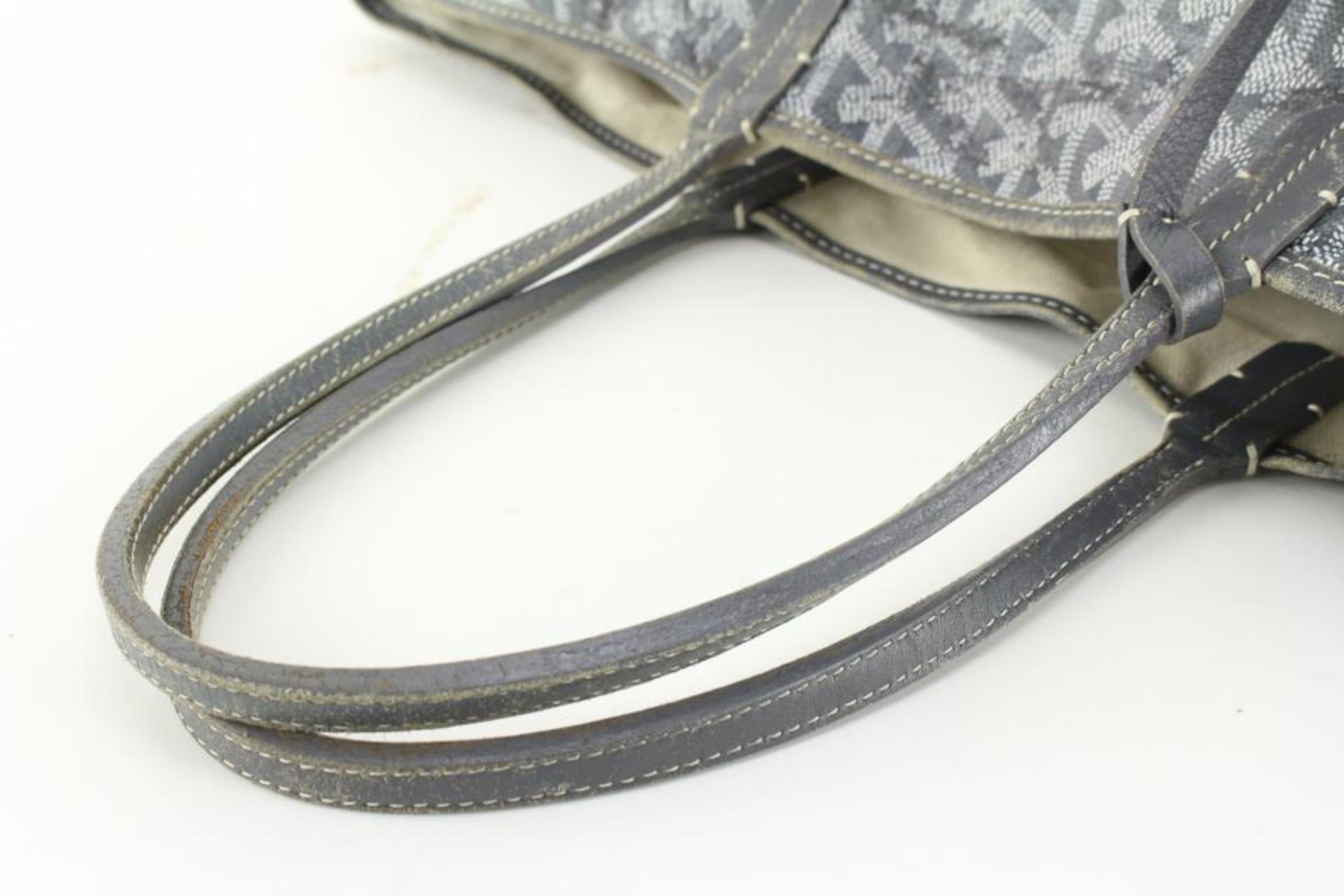 Goyard Grey Chevron St Louis PM Tote 11gy630s 3