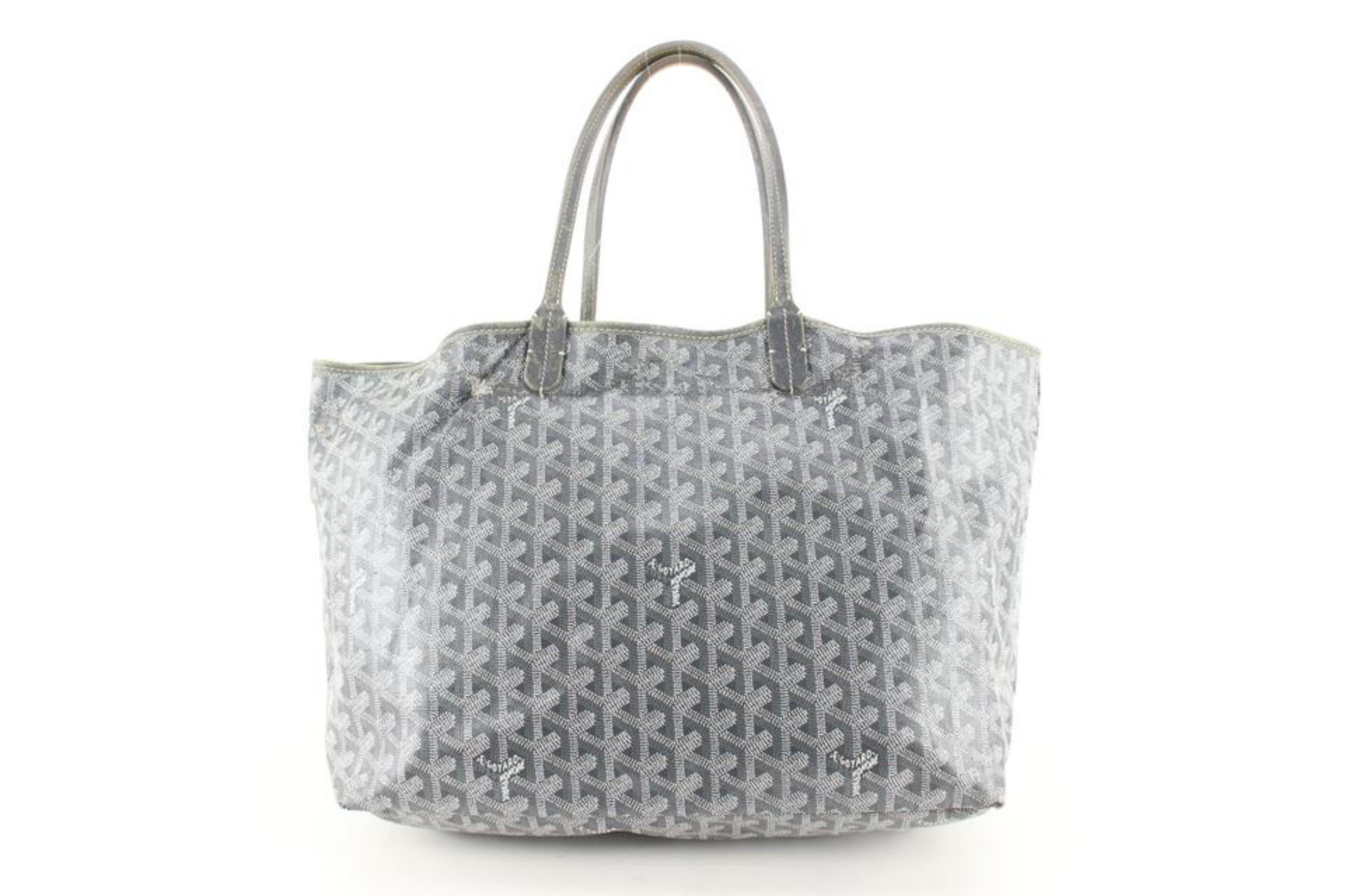 Goyard Grey Chevron St Louis PM Tote 11gy630s 5