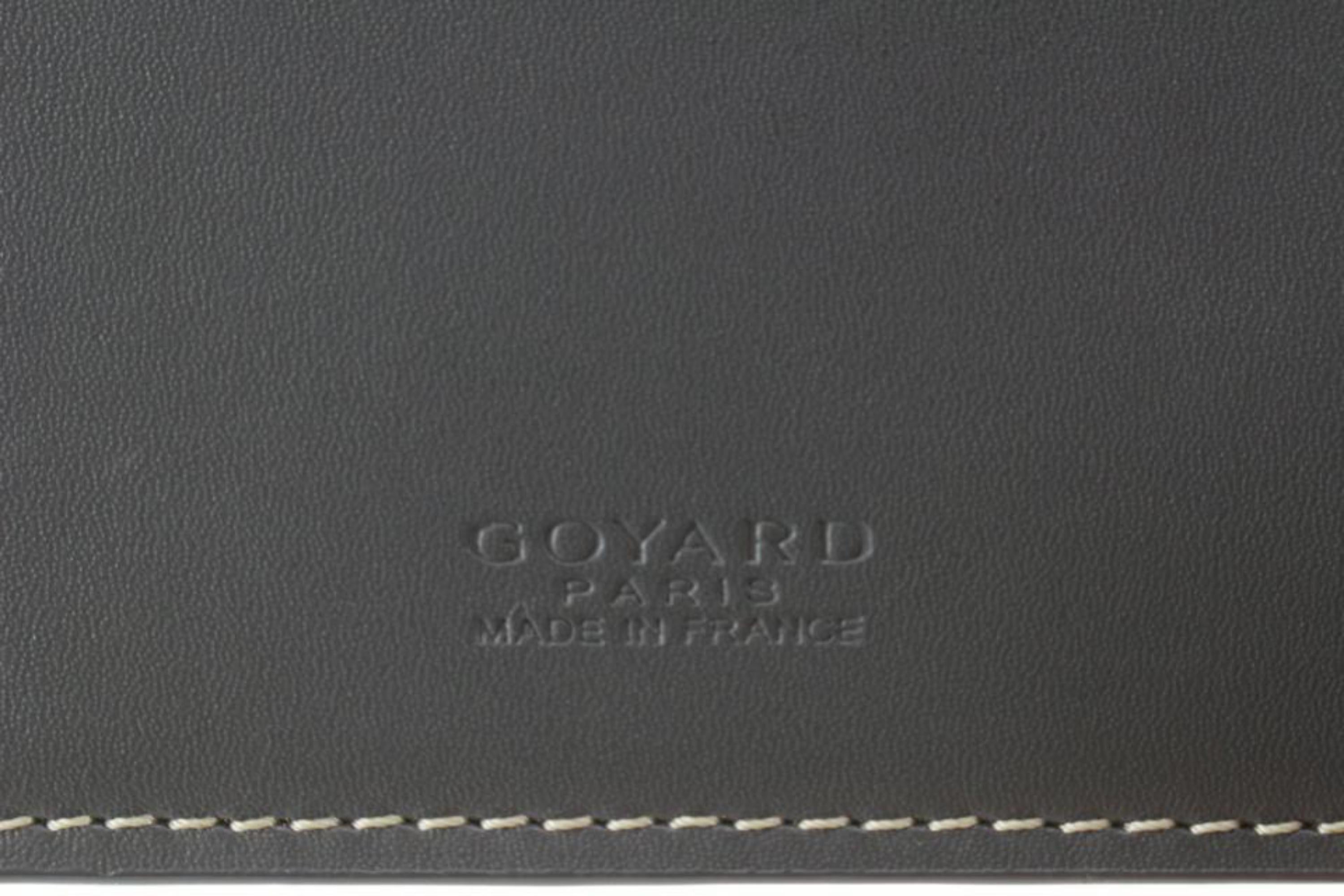 Goyard Grey Chevron St Thomas Bifold Men's Wallet with Money Clip 87gy89s 2