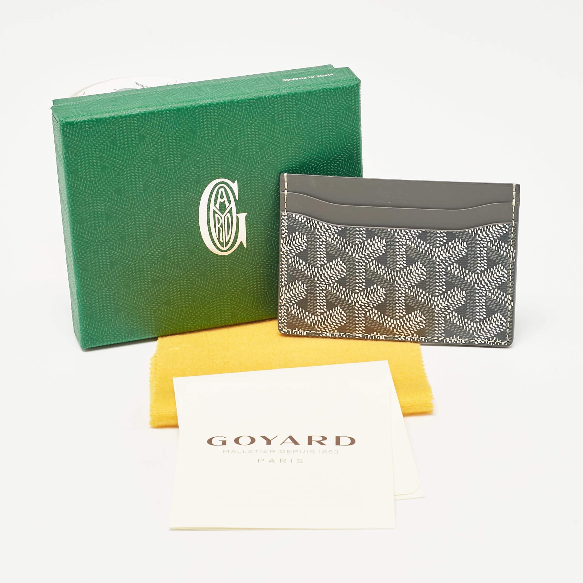 Goyard Grey Coated Canvas and Leather Saint Sulpice Card Holder 1