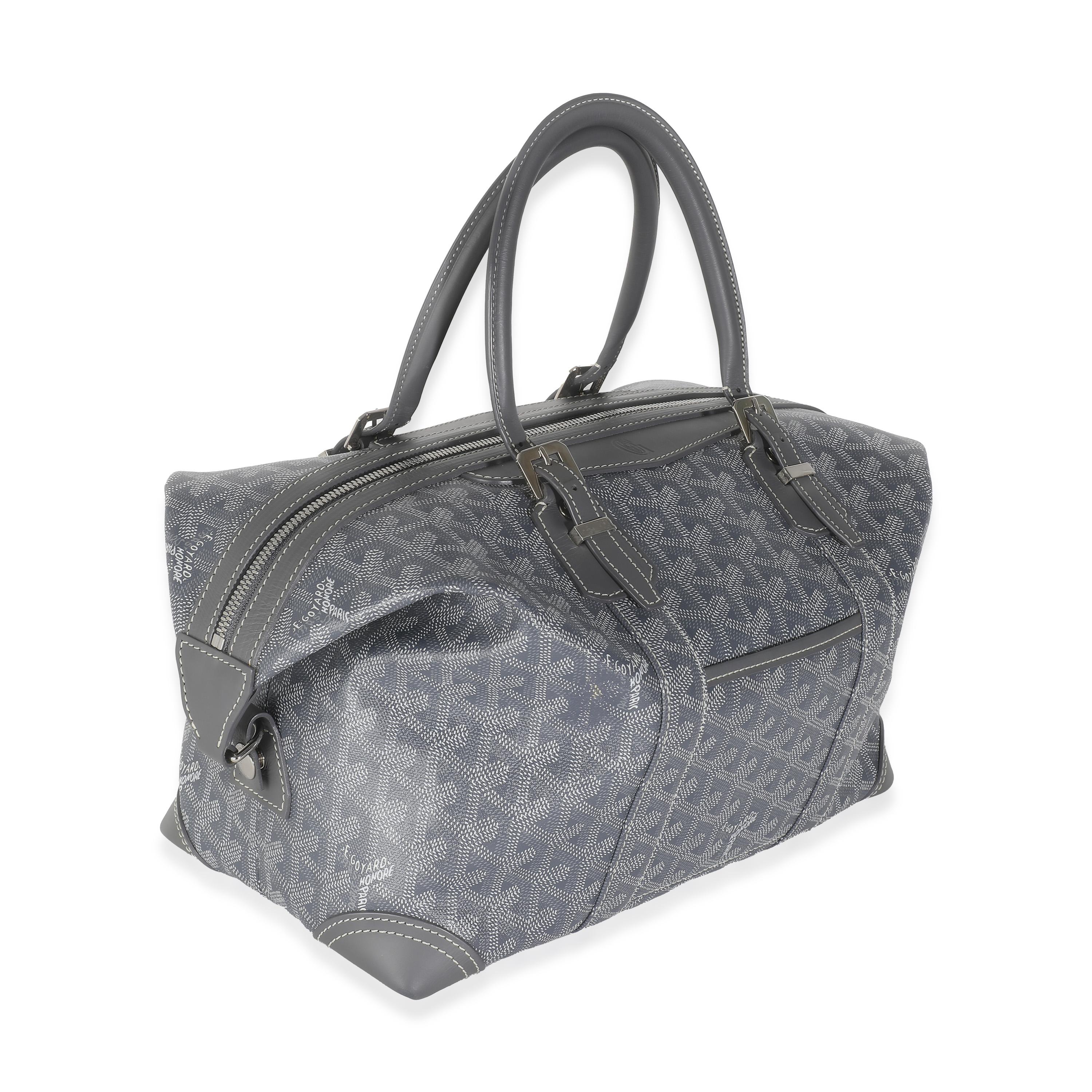 Gray Goyard Grey Goyardine Canvas Boeing 30