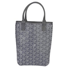 Goyard Grey Goyardine Canvas Poitiers Mini Tote