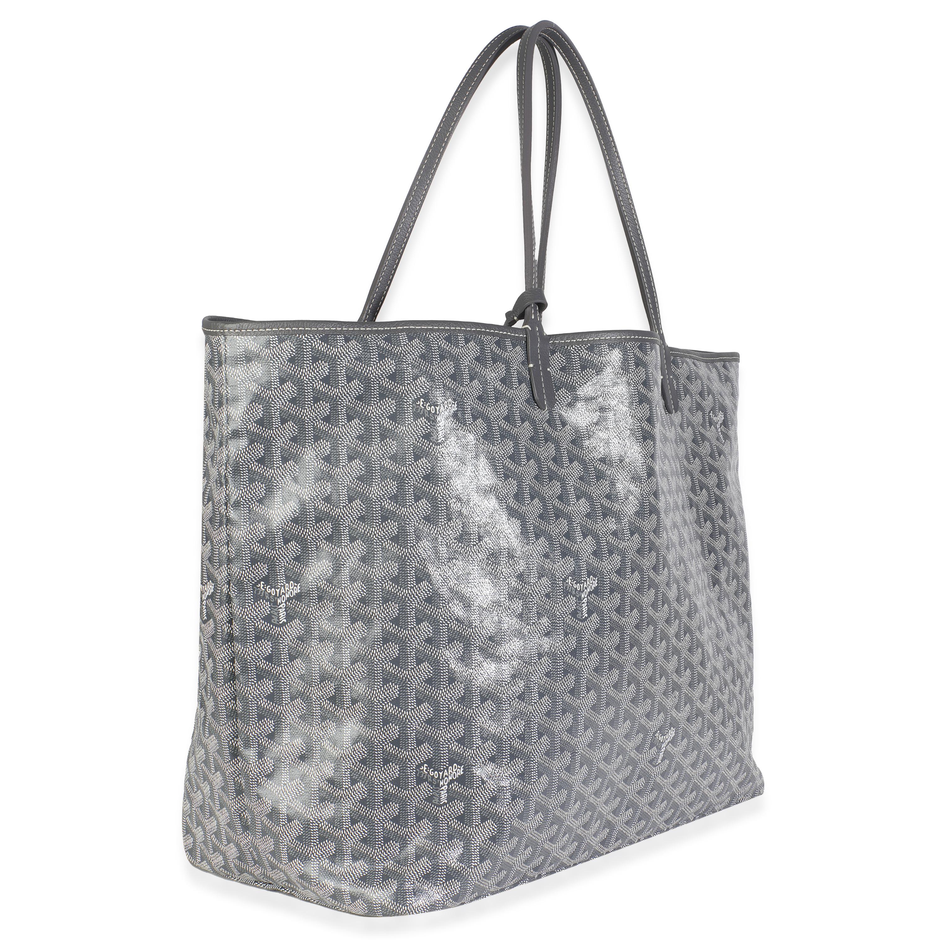 Goyard Gris Goyardine Canvas Saint Louis GM Excellent état - En vente à New York, NY