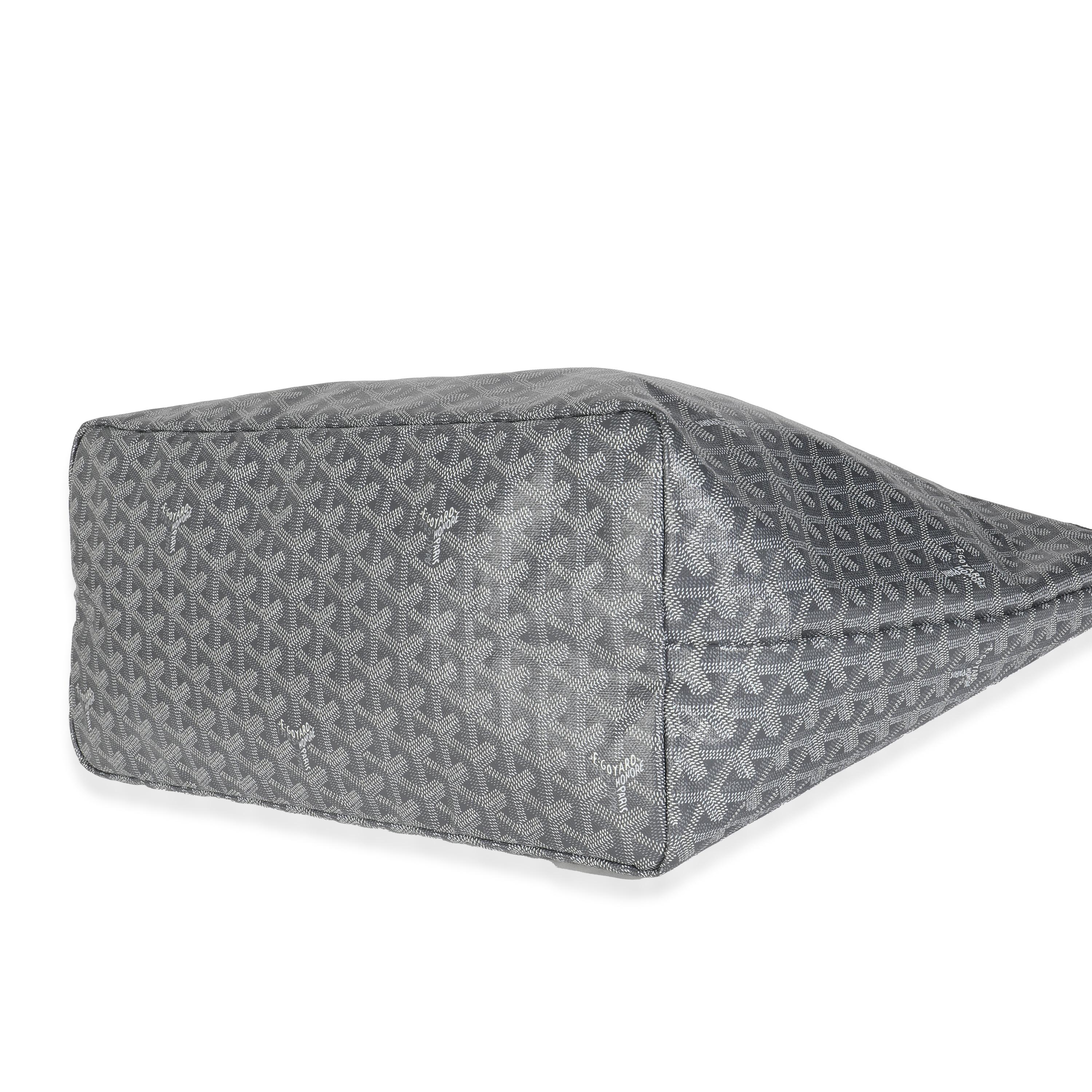 Goyard Grey Goyardine Canvas Saint Louis GM For Sale 1