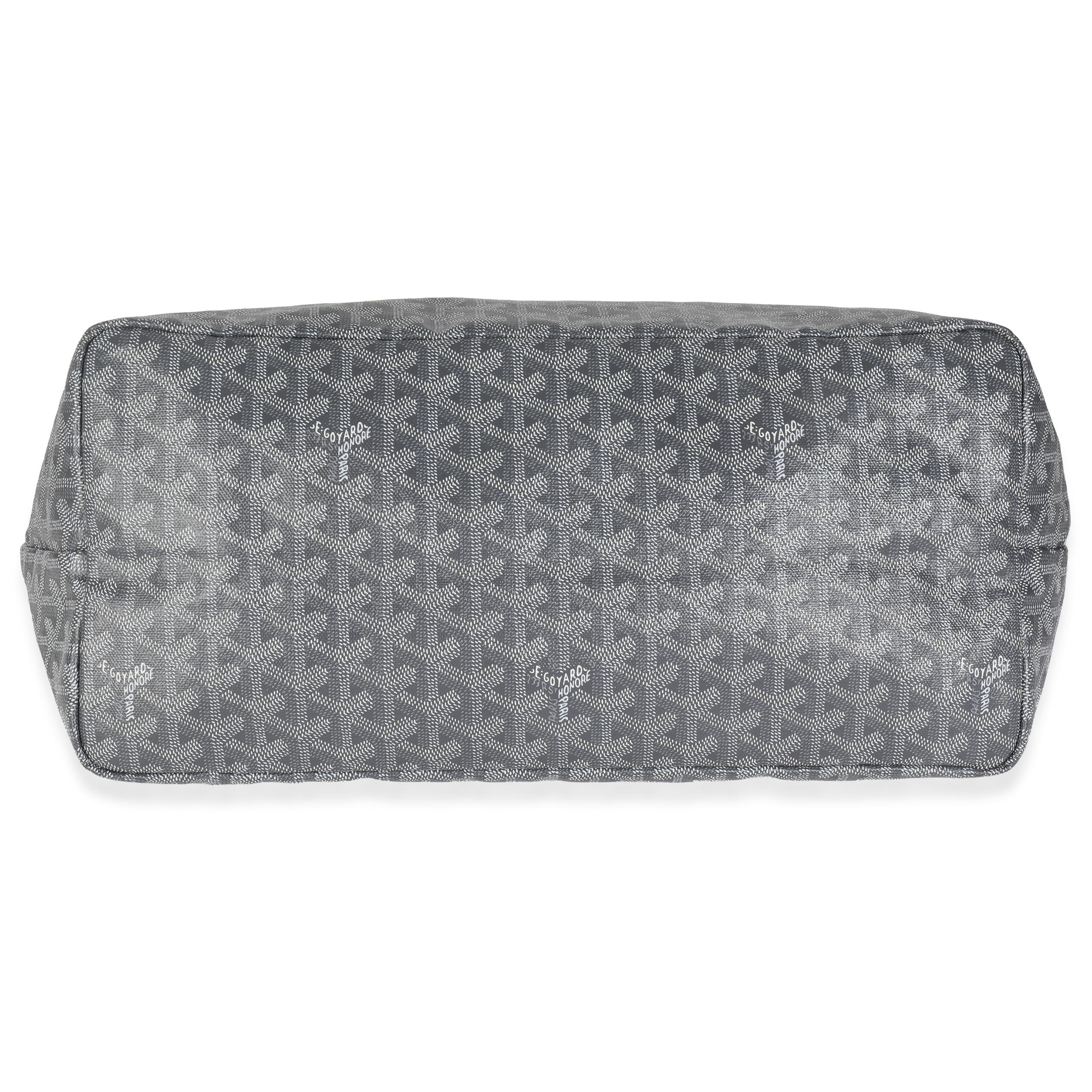 Goyard Grey Goyardine Canvas Saint Louis GM For Sale 2
