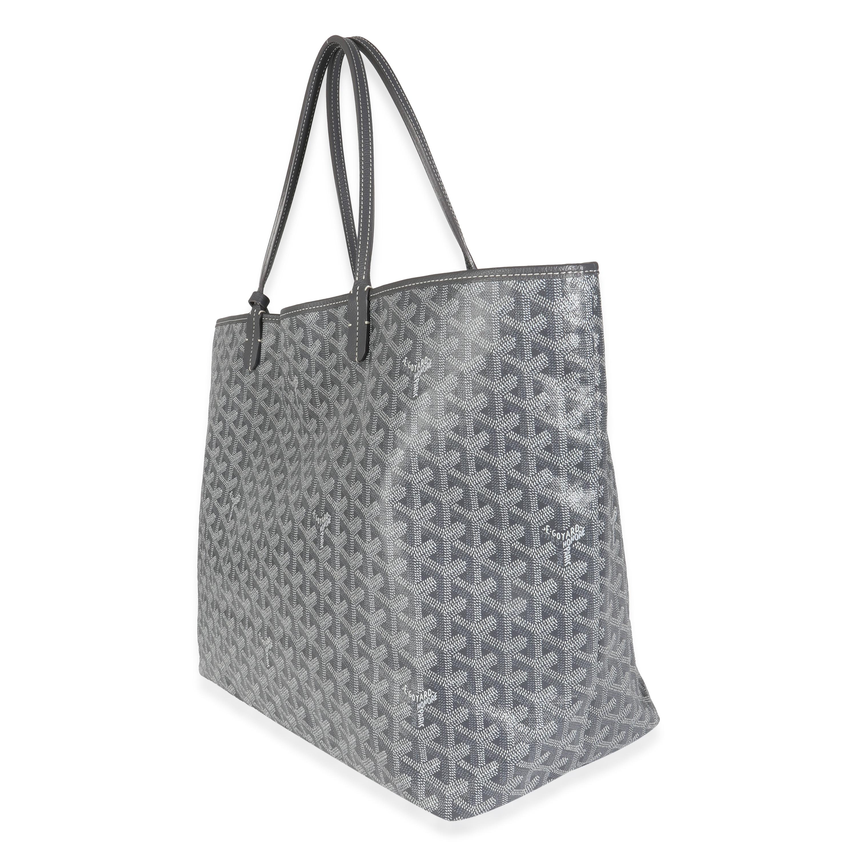 Goyard Grey Goyardine Canvas Saint Louis GM For Sale 3
