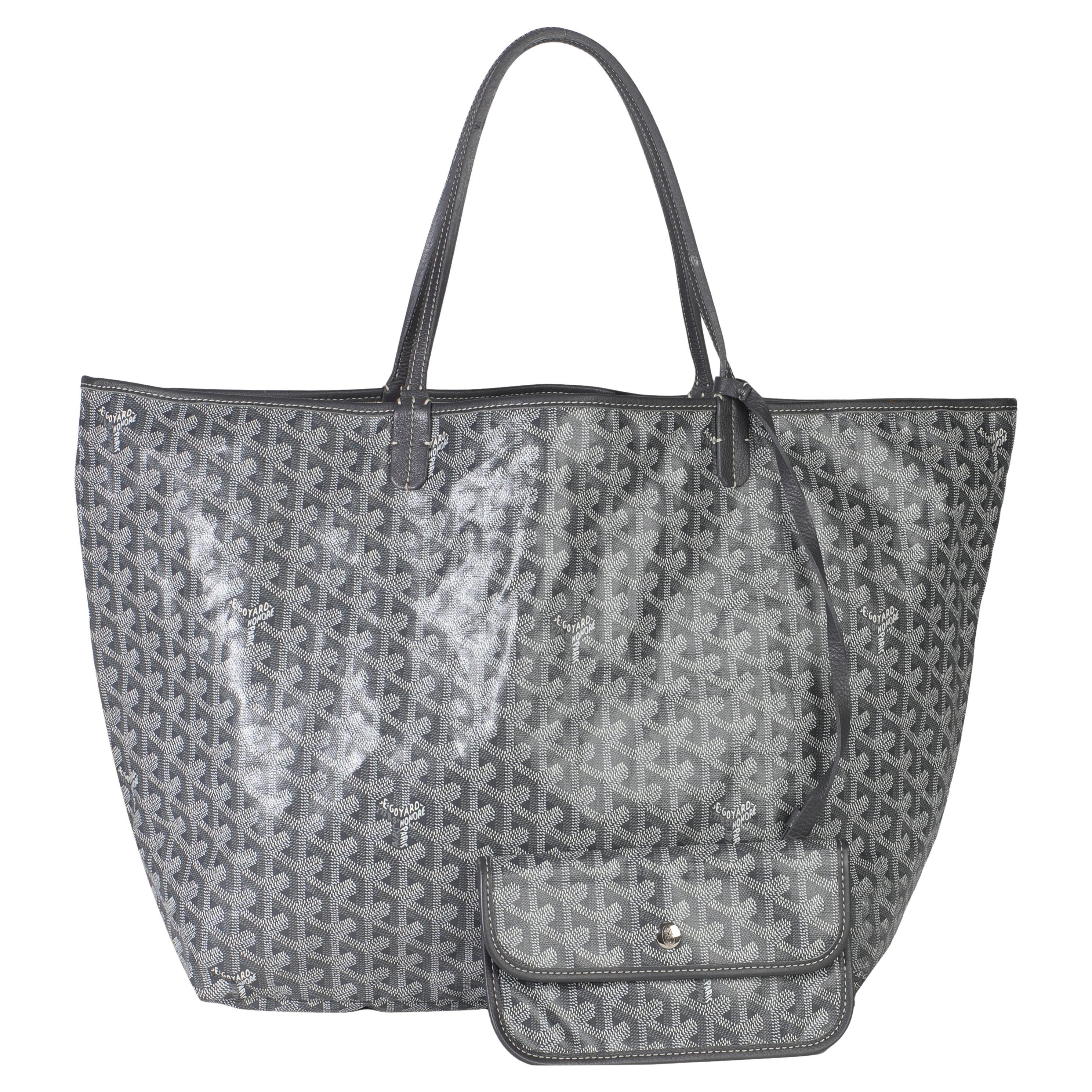 Goyard Grey Goyardine Canvas Saint Louis GM