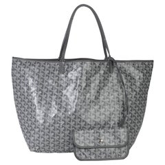 Goyard Grey Goyardine Canvas Saint Louis GM