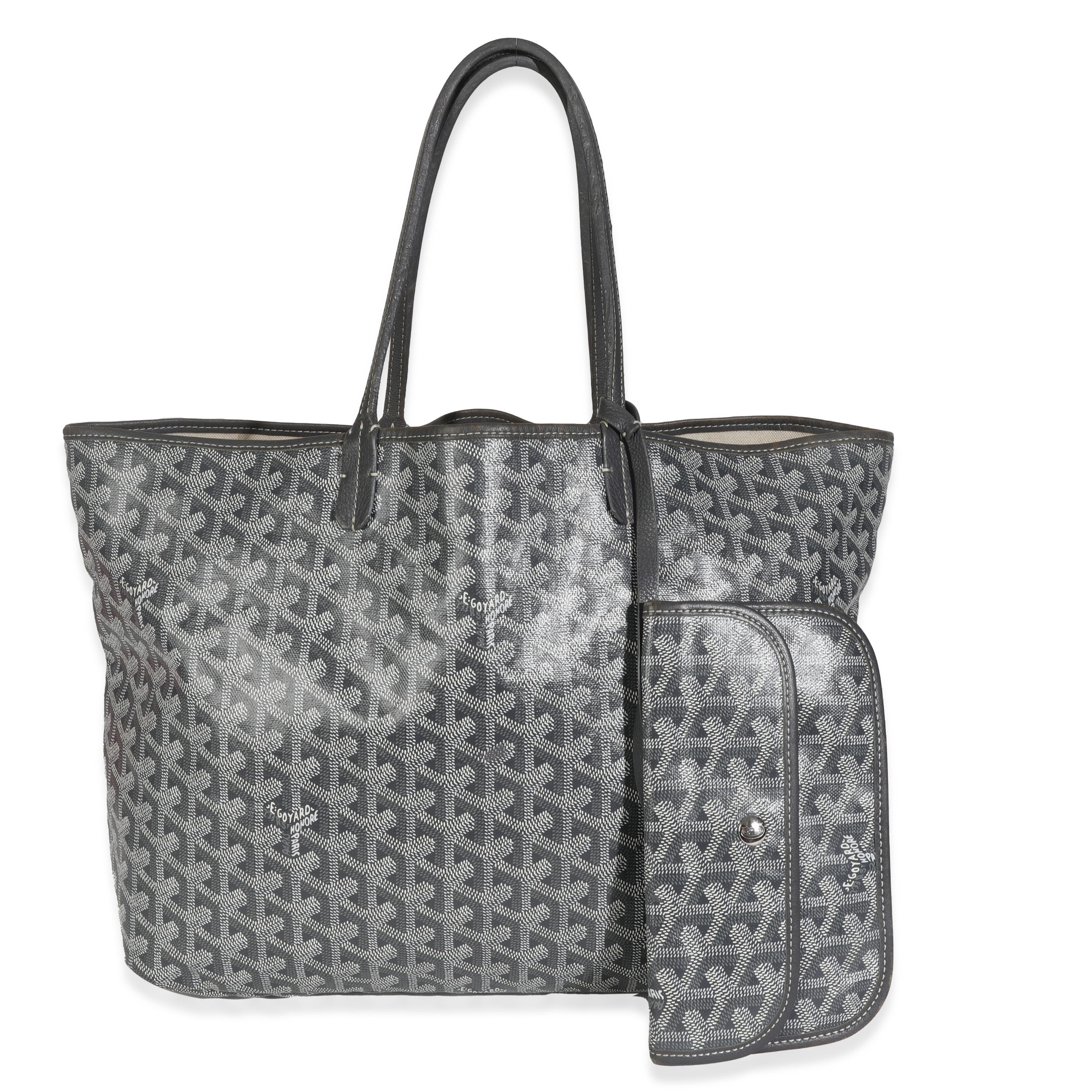 Goyard Grau Goyardine Segeltuch Saint Louis PM im Angebot 1