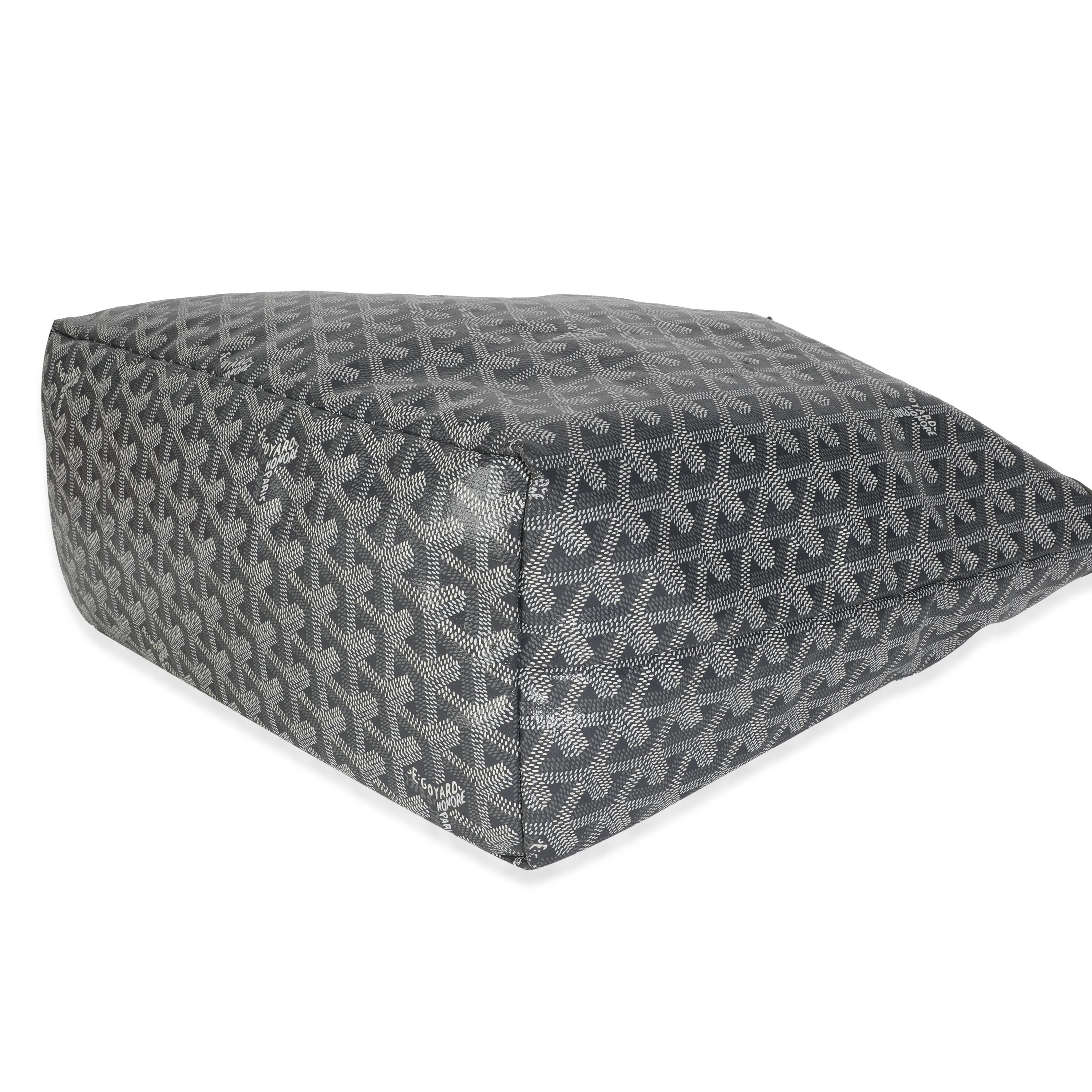 Goyard Grau Goyardine Segeltuch Saint Louis PM im Angebot 3