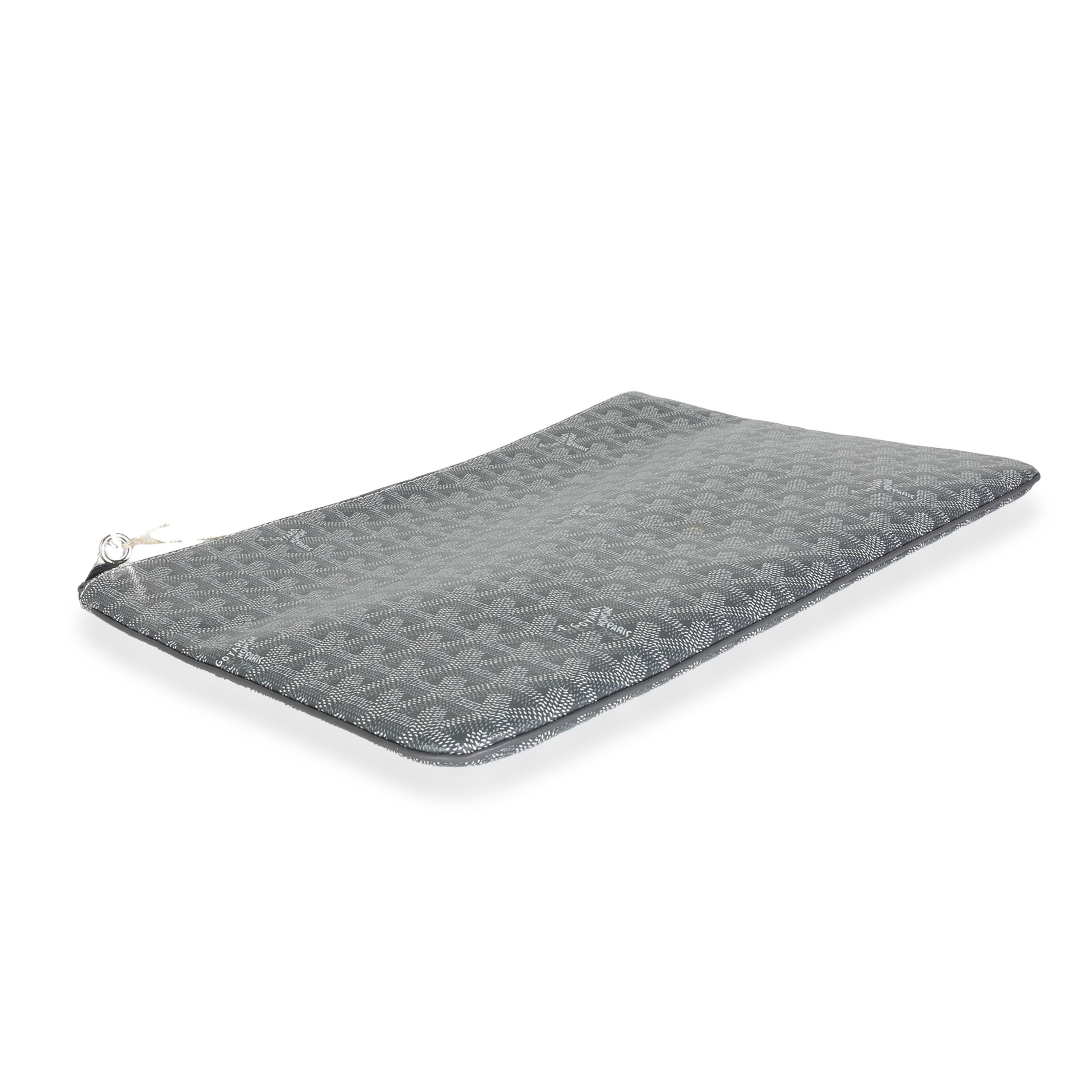 Goyard Grey Goyardine Canvas Senat GM For Sale 1