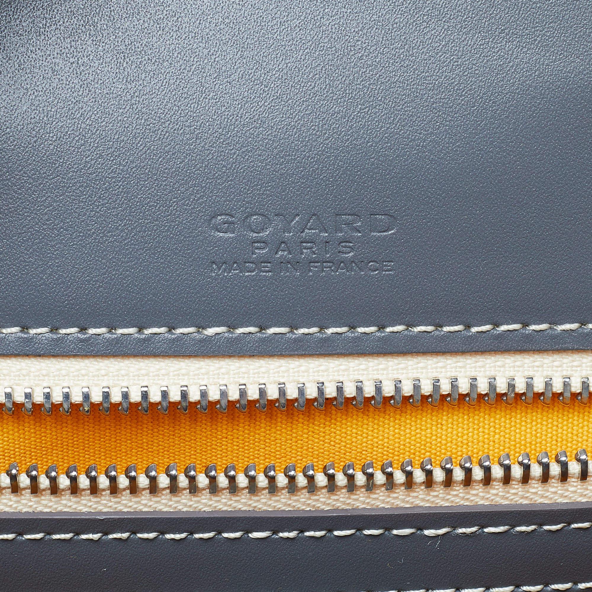 Goyard Grey Goyardine Coated Canvas and Leather Ambassade MM Briefcase Bag 4
