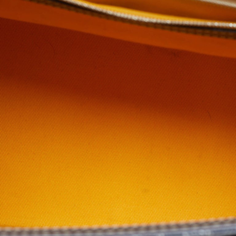 Goyard Orange Goyardine Coated Canvas And Leather Saigon MM Top