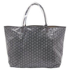 Goyard Grey Goyardine Coated Canvas and Leather Saint Louis GM Tote