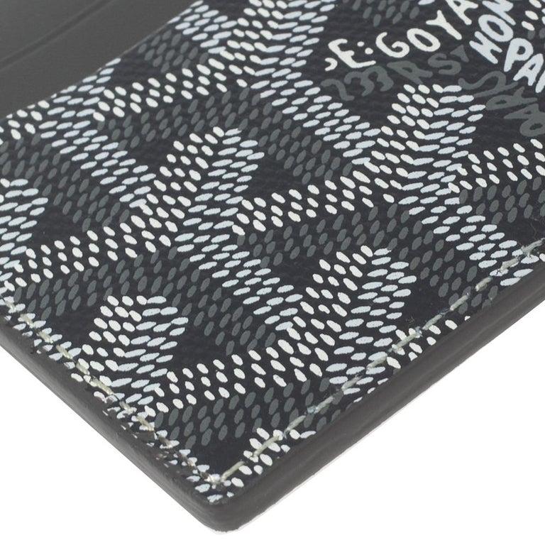 goyard card holder grey