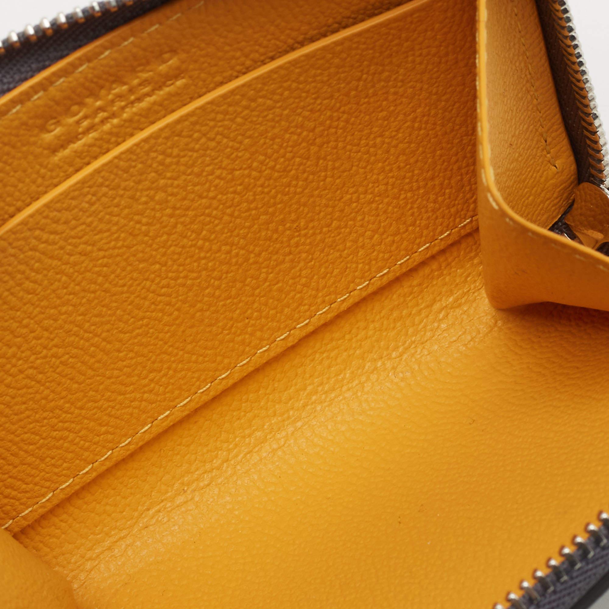 Goyard Grau Goyardine beschichtetem Segeltuch Münze Geldbeutel 2